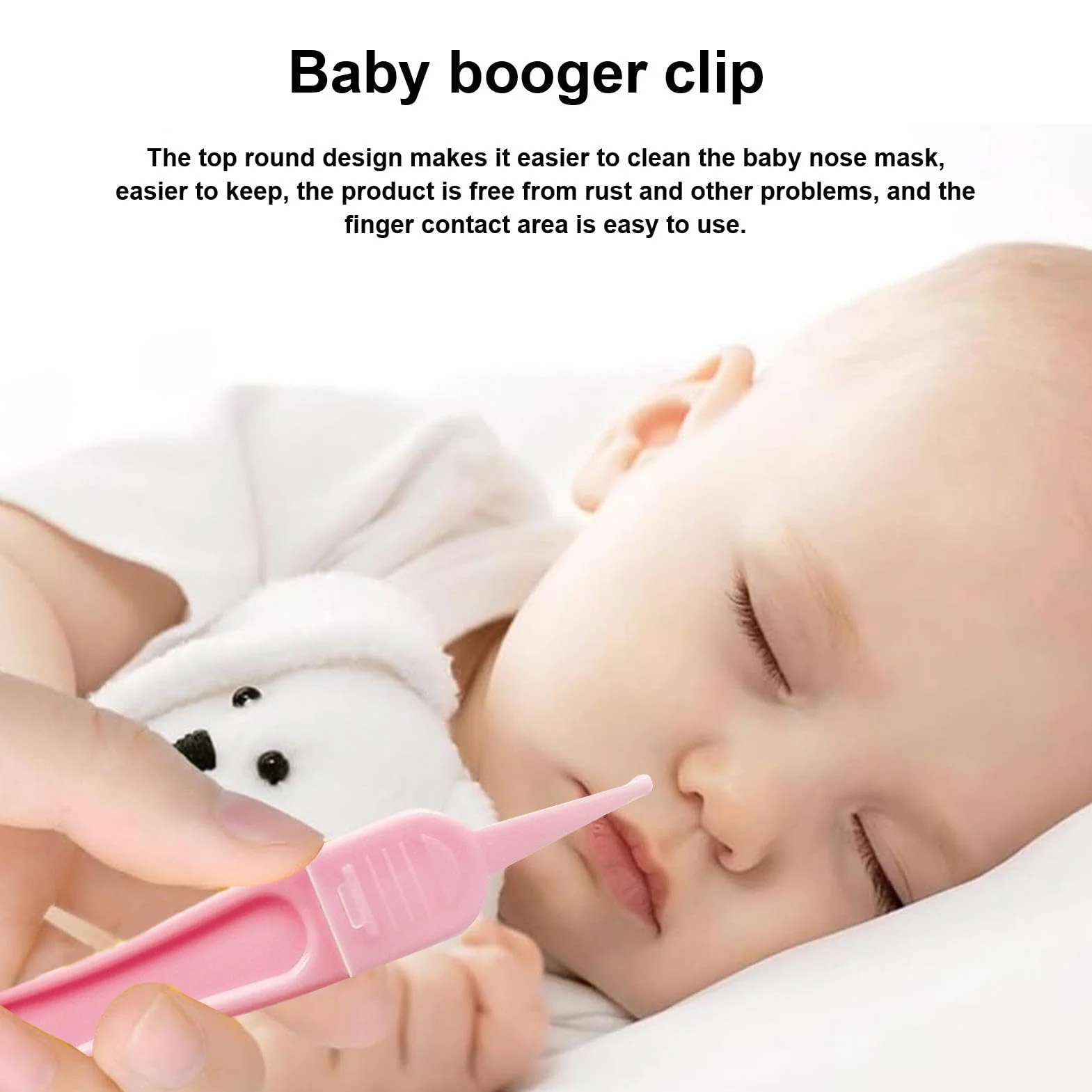 Pincettes pour nettoyer le nez bébé, pince ronde sûre et efficace