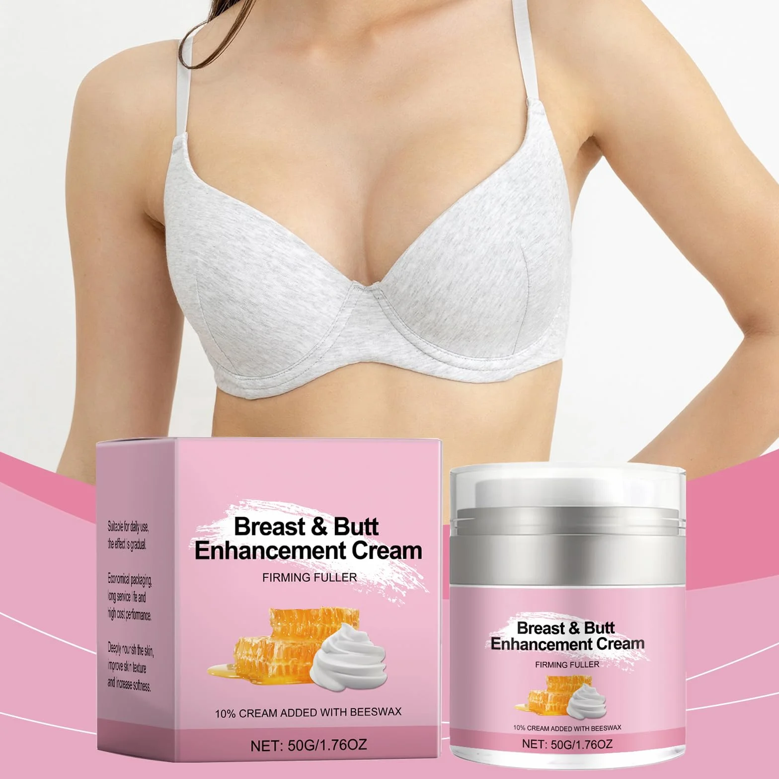 Crème Pour Fesses Et Seins, Crème D'augmentation Mammaire Hydratante Raffermissante