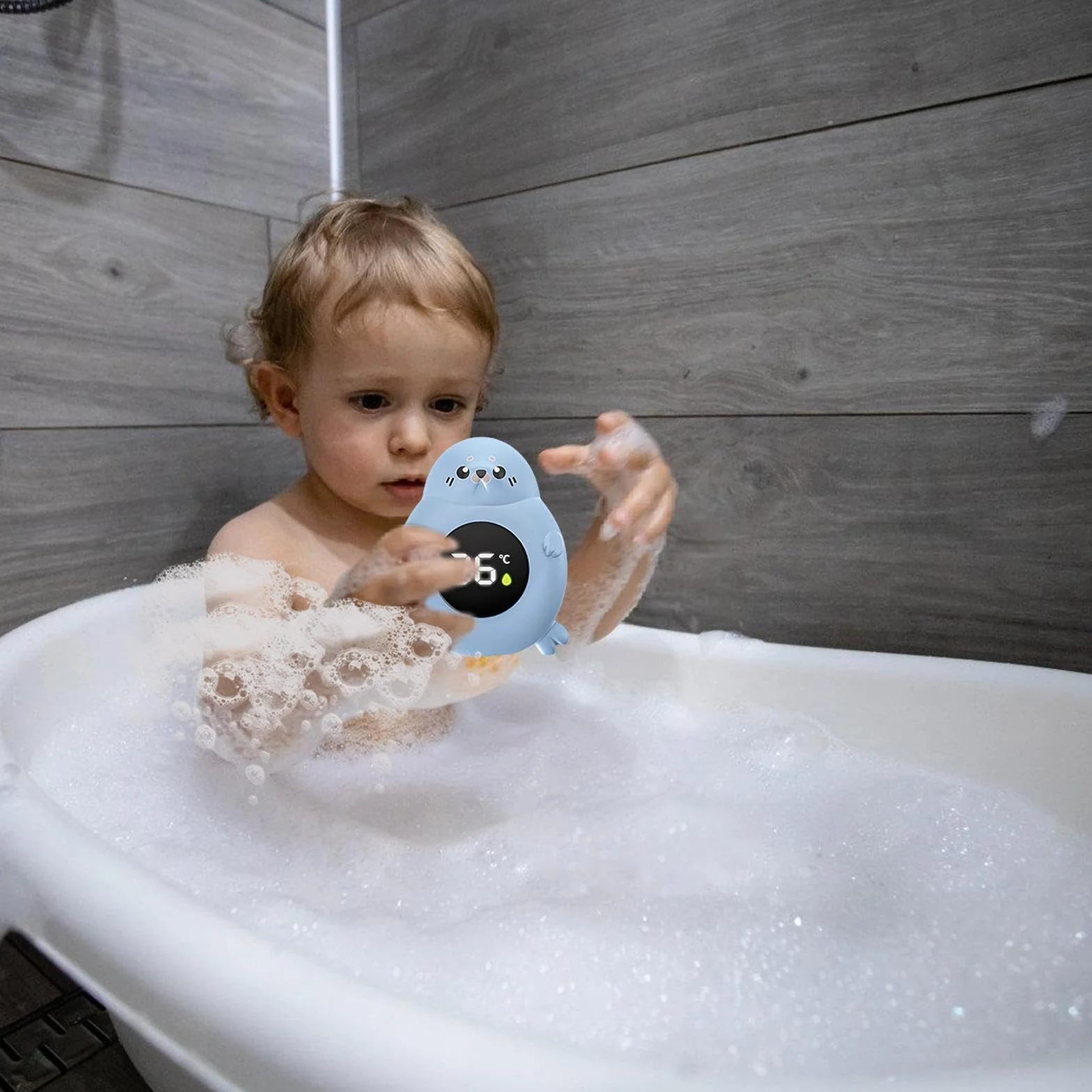 Thermomètre Numérique Étanche pour Bain Bébé 9x7cm