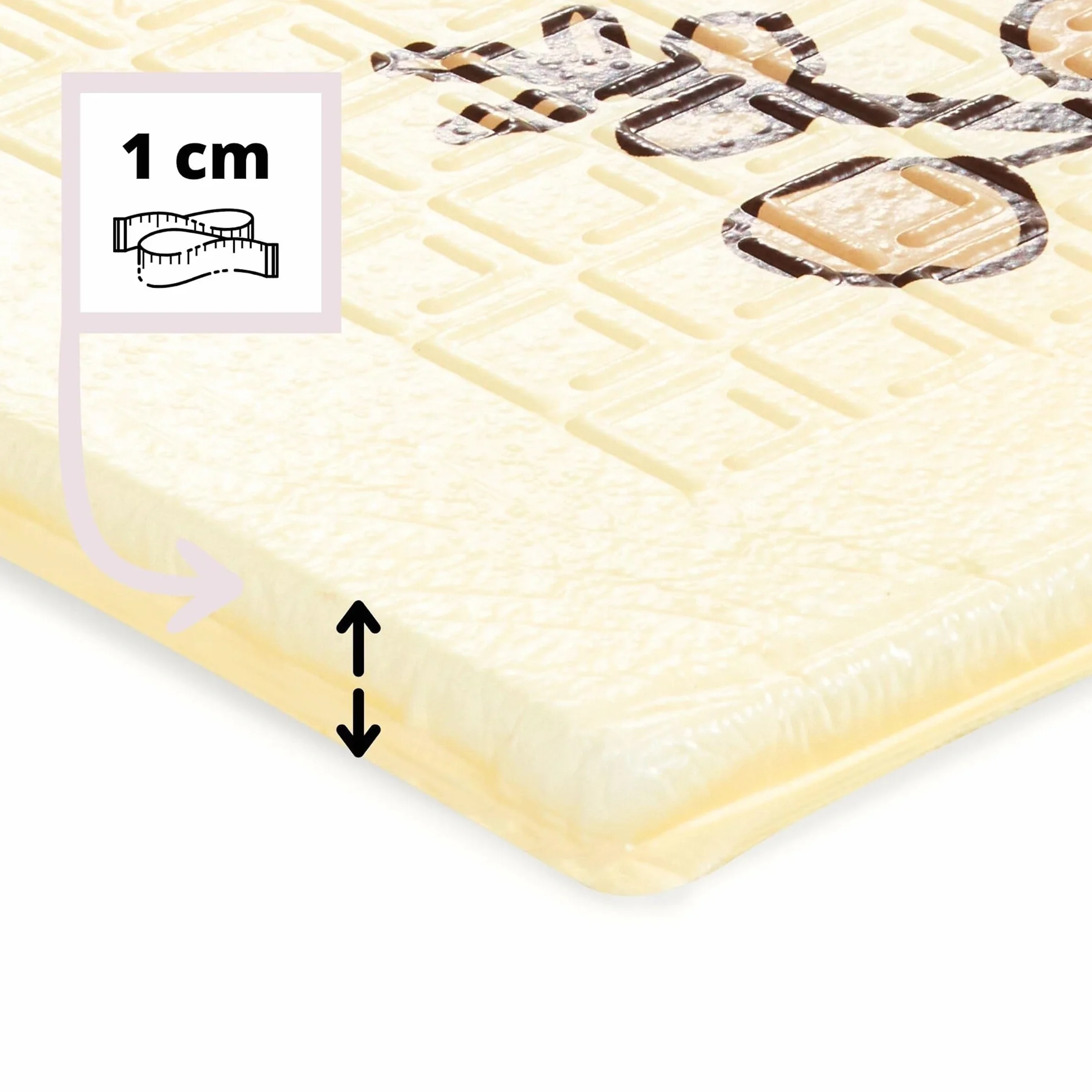 Mamabrum Tapis en mousse pour bébé 180 x 120 x 1 cm, pliable double face, mousse XPE, forêt magique/rues d'automne