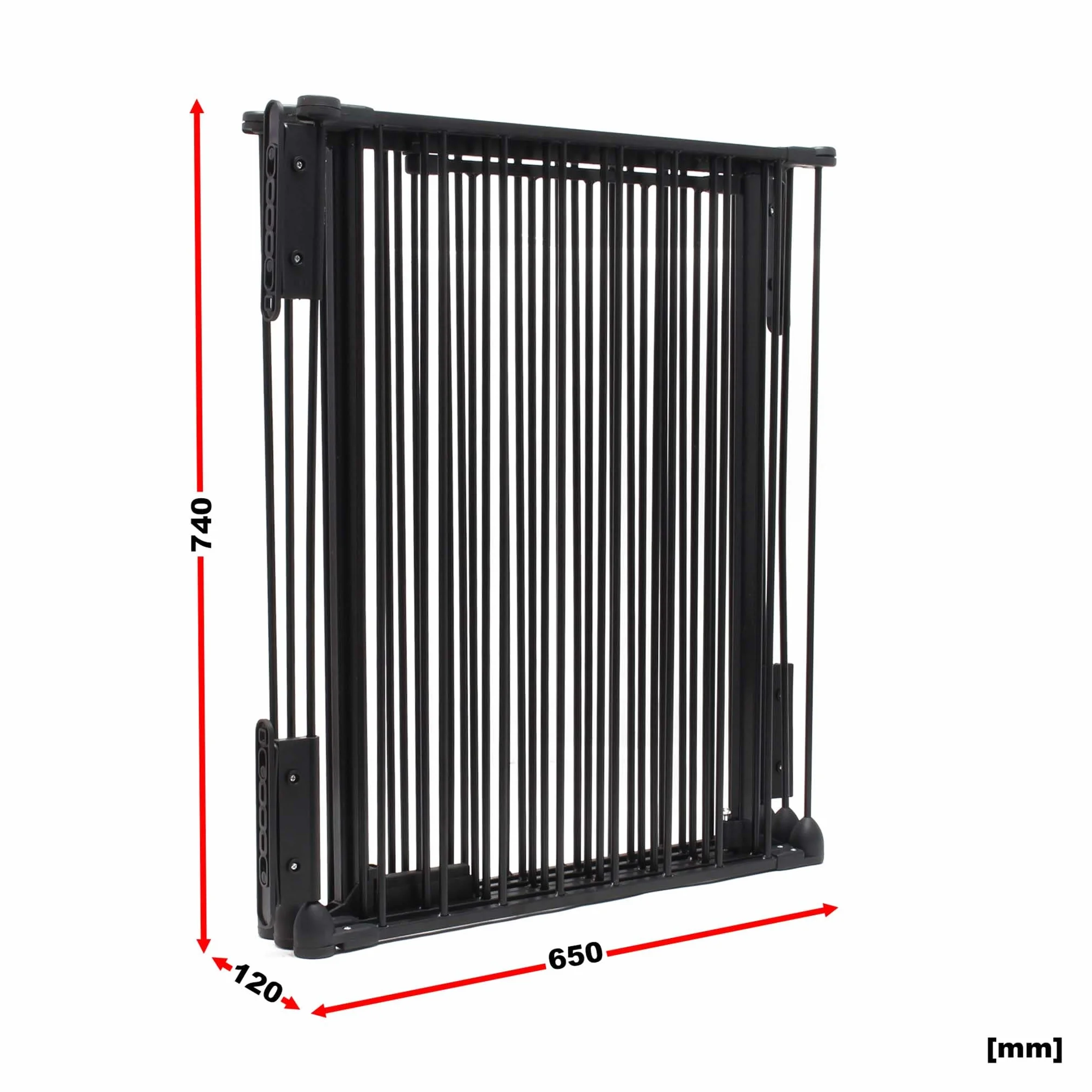 Wiltec Barrière de Protection Cheminée XL 3100x650x750 mm Noir Acier Grille Pare-feu Sécurité Enfant