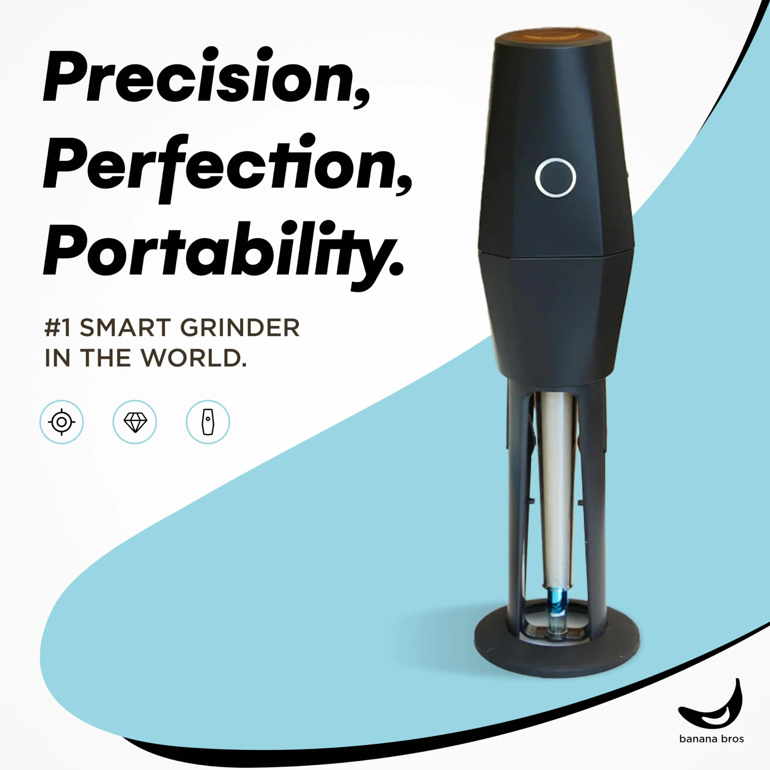 Banana Bros OTTO Broyeur électrique intelligent pour herbes et épices