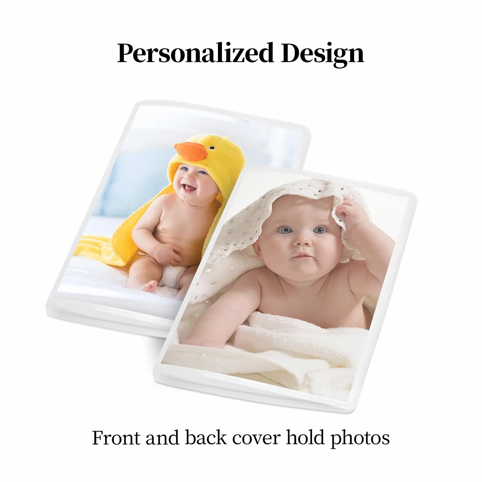Vienrose Petit Album Photo 10x15 3 Livres Photos Bébé 52 Pochettes Couverture Personnalisable Transparent