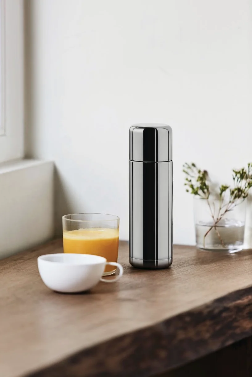 Alessi NF04 Nomu Thermos Acier Inoxydable/Résine Thermoplastique Argent 6,40 x 6,40 x 20,00 cm