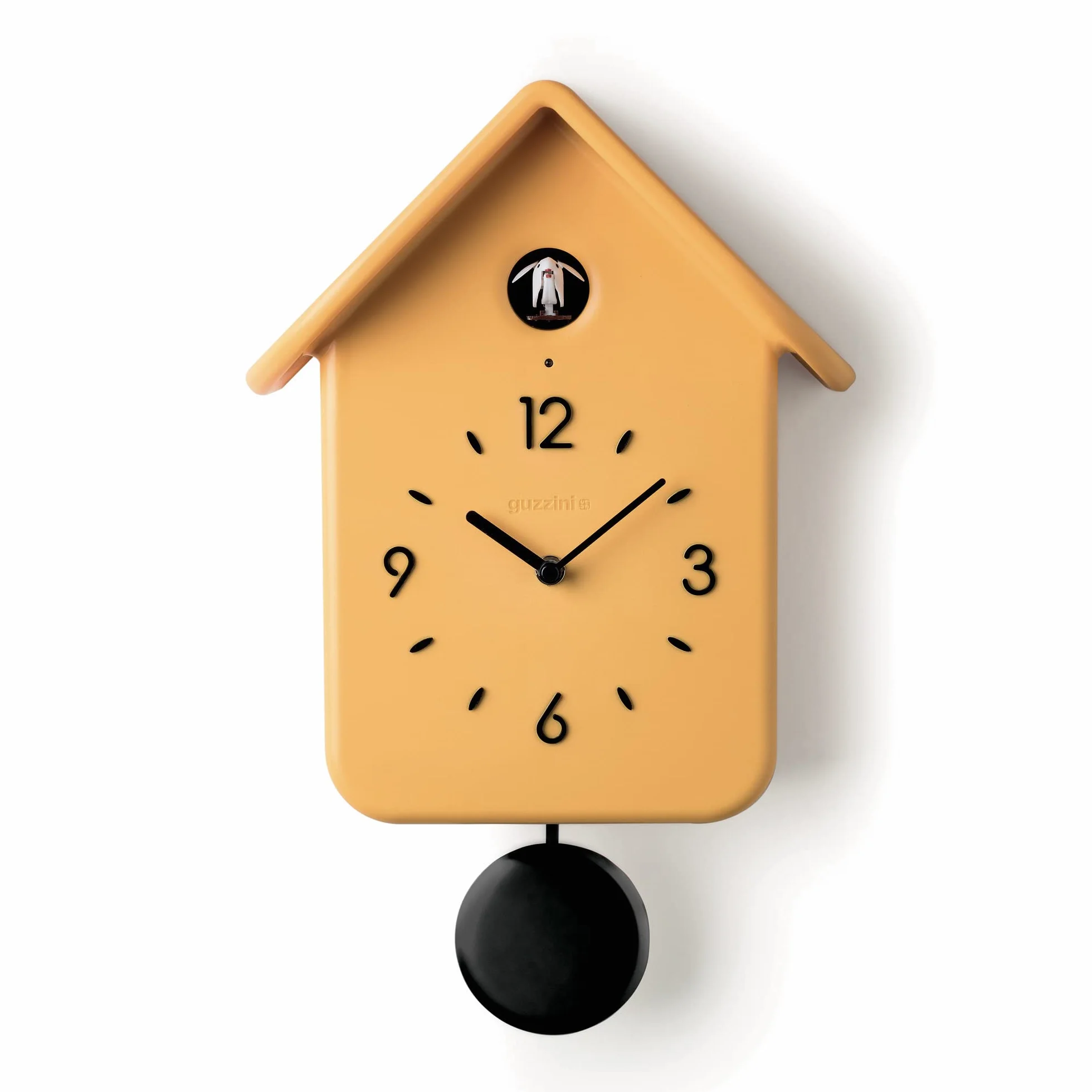 Guzzini Horloge Coucou Pendule 24,8 x 12 x 39 cm Ocre