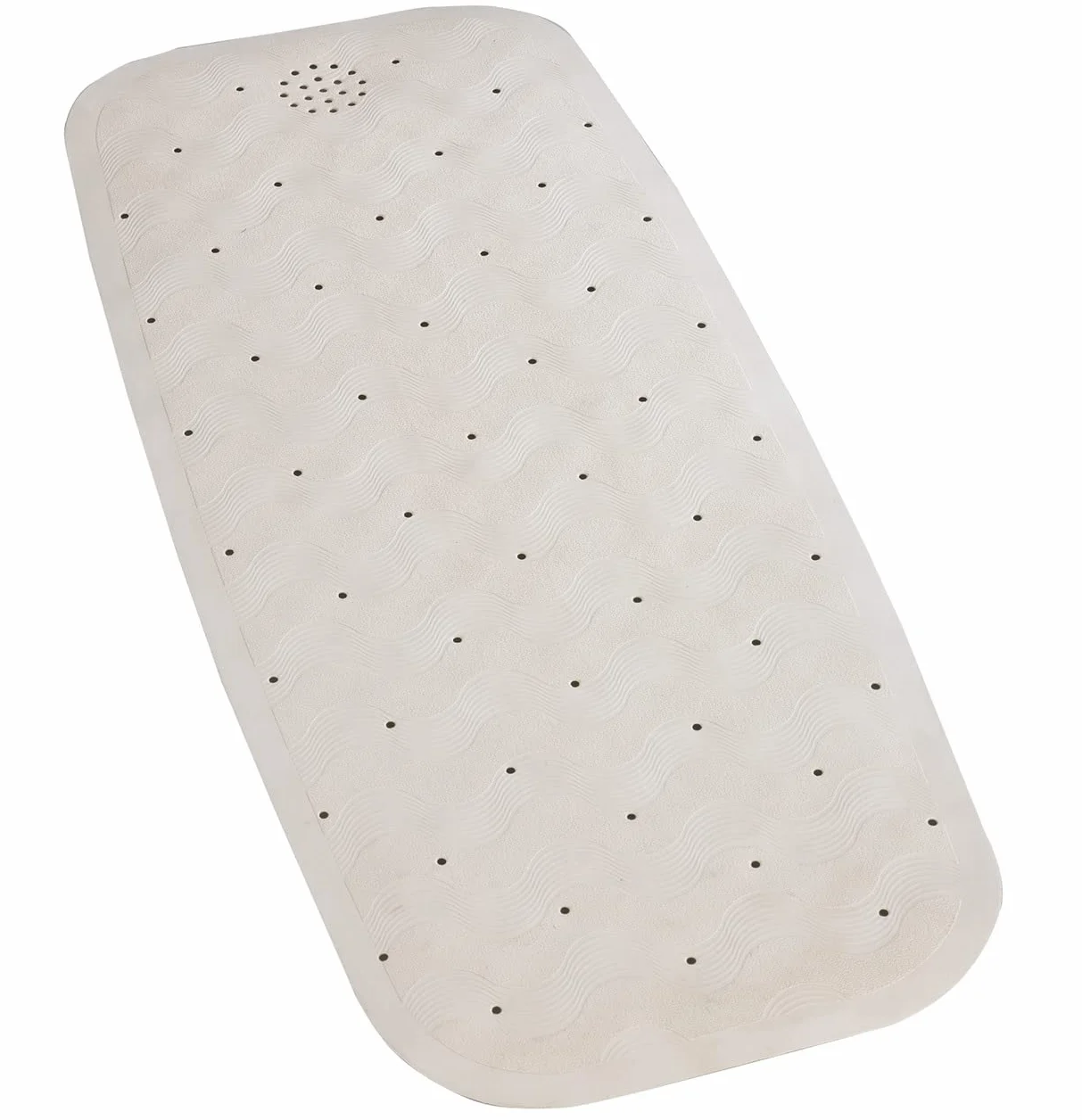 Maximex Tapis de bain antidérapant Natur-Kautschuk beige 37 x 90 cm caoutchouc lavable en machine