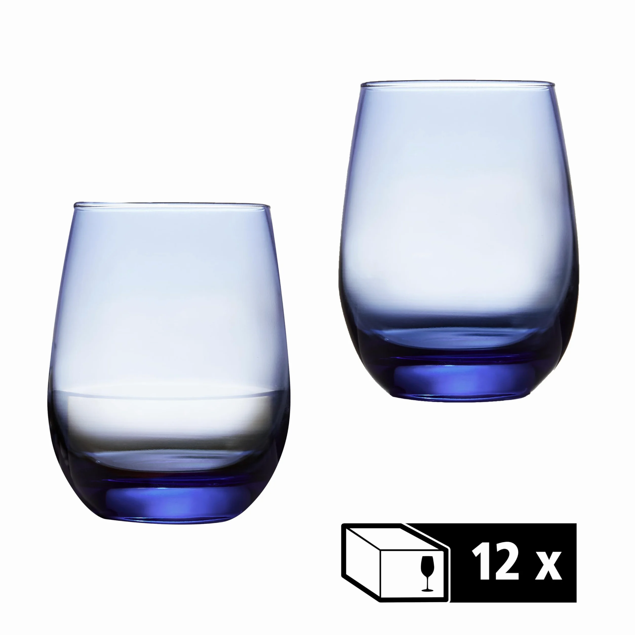 LIBBEY 70272 Verre à vin/verre universel « STEMLESS », 451 ml, lot de 12