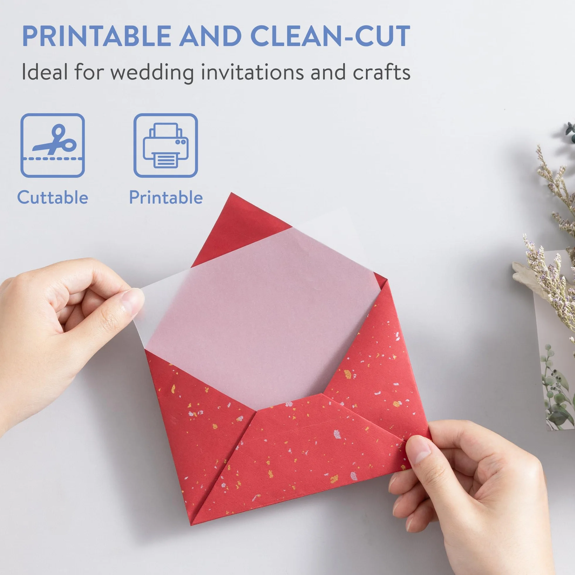 WINTEX Papier Calque Transparent A6 Lot de 100 Feuilles pour Impression Jet d'Encre Design Architecture