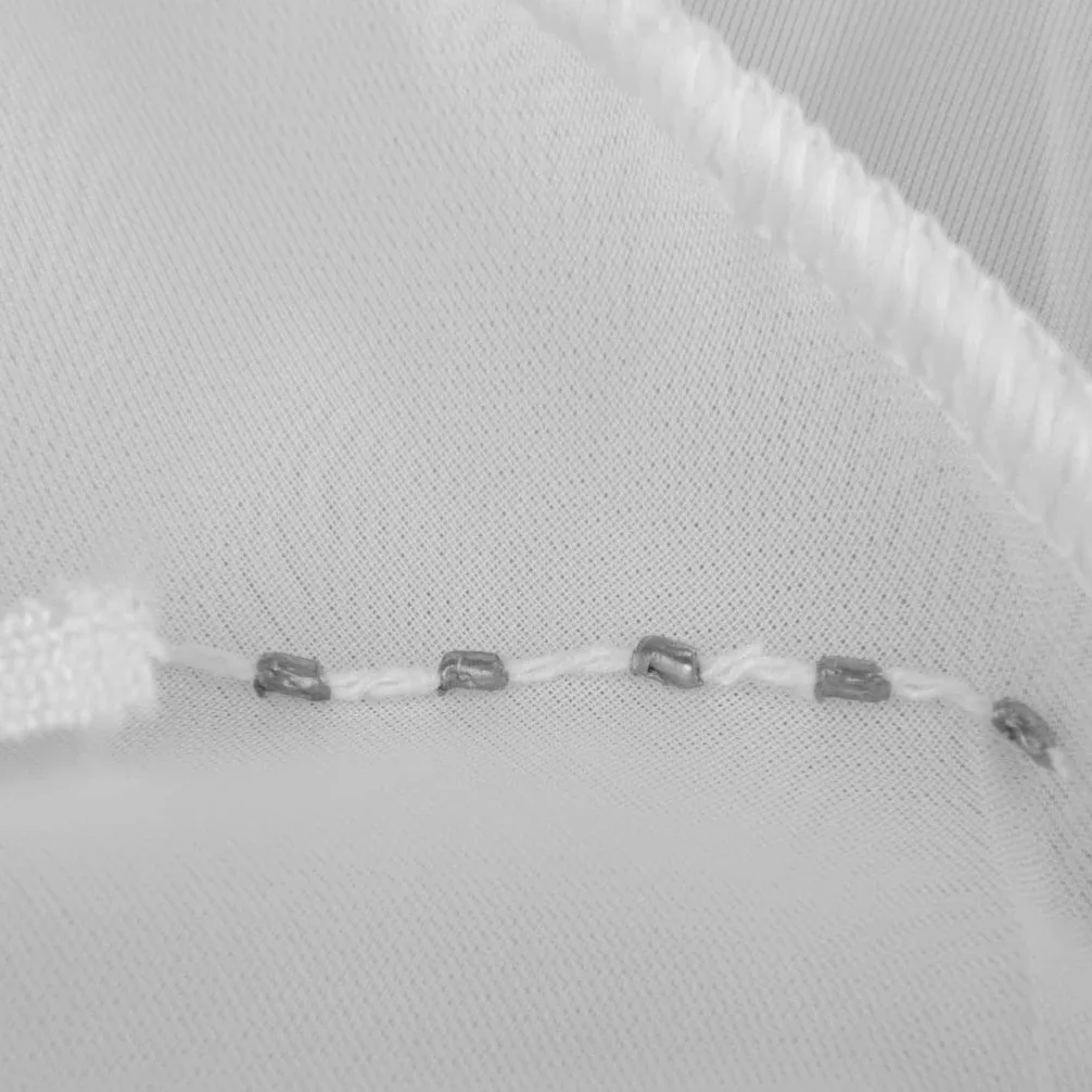 Bestlivings Rideau 300 cm à 900 cm de largeur, voile transparent avec galon fronceur et bande de plomb universelle cousue de couleur blanche (largeur env. 750 cm, longueur env. 175 cm)