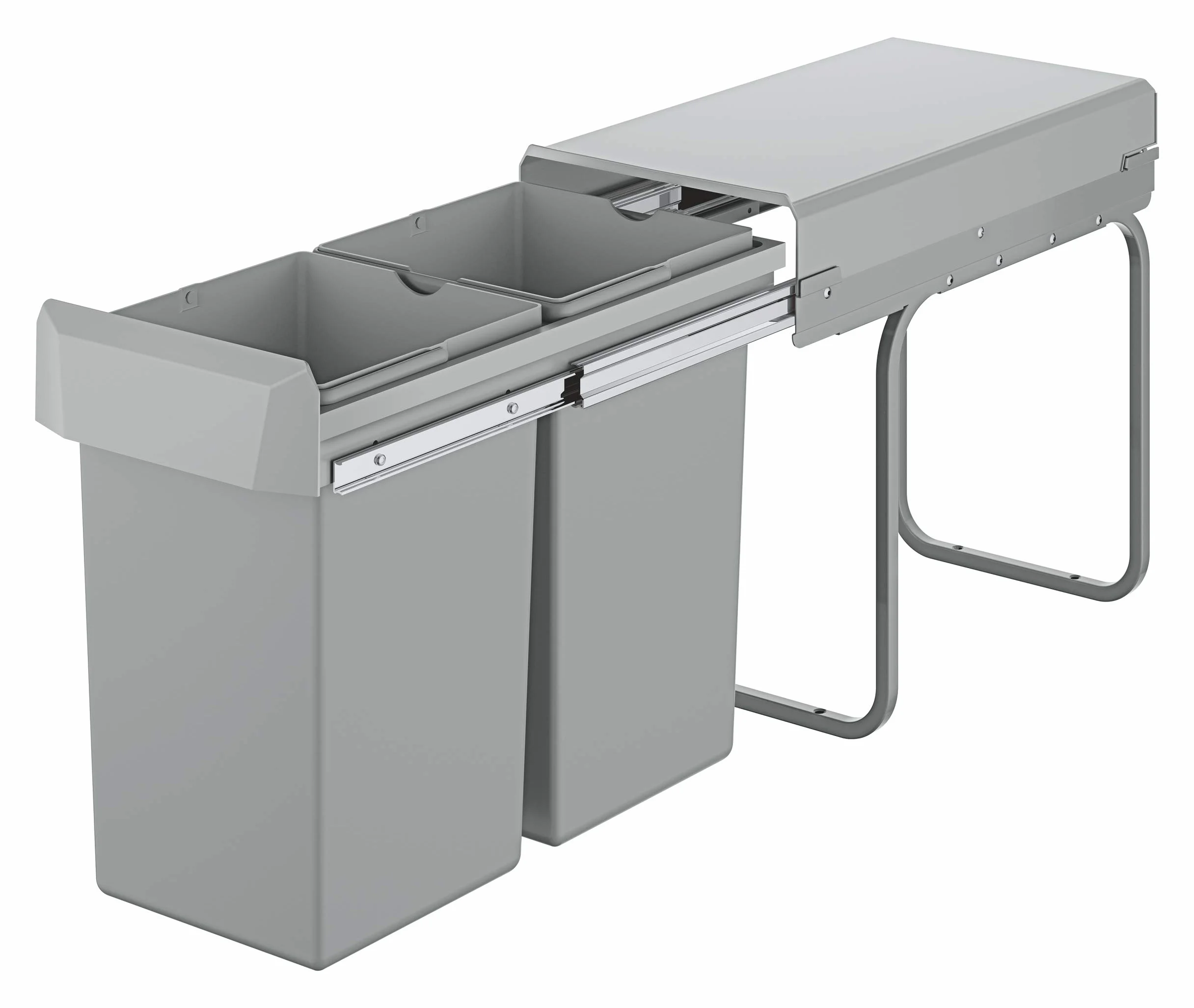 GROHE Blue Poubelle de Cuisine Tri sélectif Double Compartiment 2X15L Gris