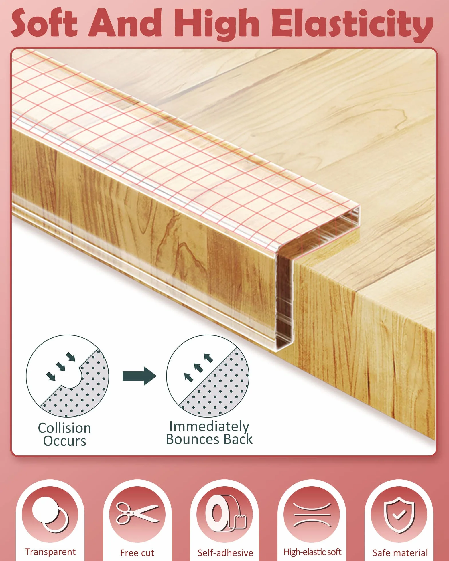 Loiion Protege Coin de Table Bebe Transparent 1M Pré-adhésif Extra Fort Nano Tape Protection Bebe Table Meuble Sécurité