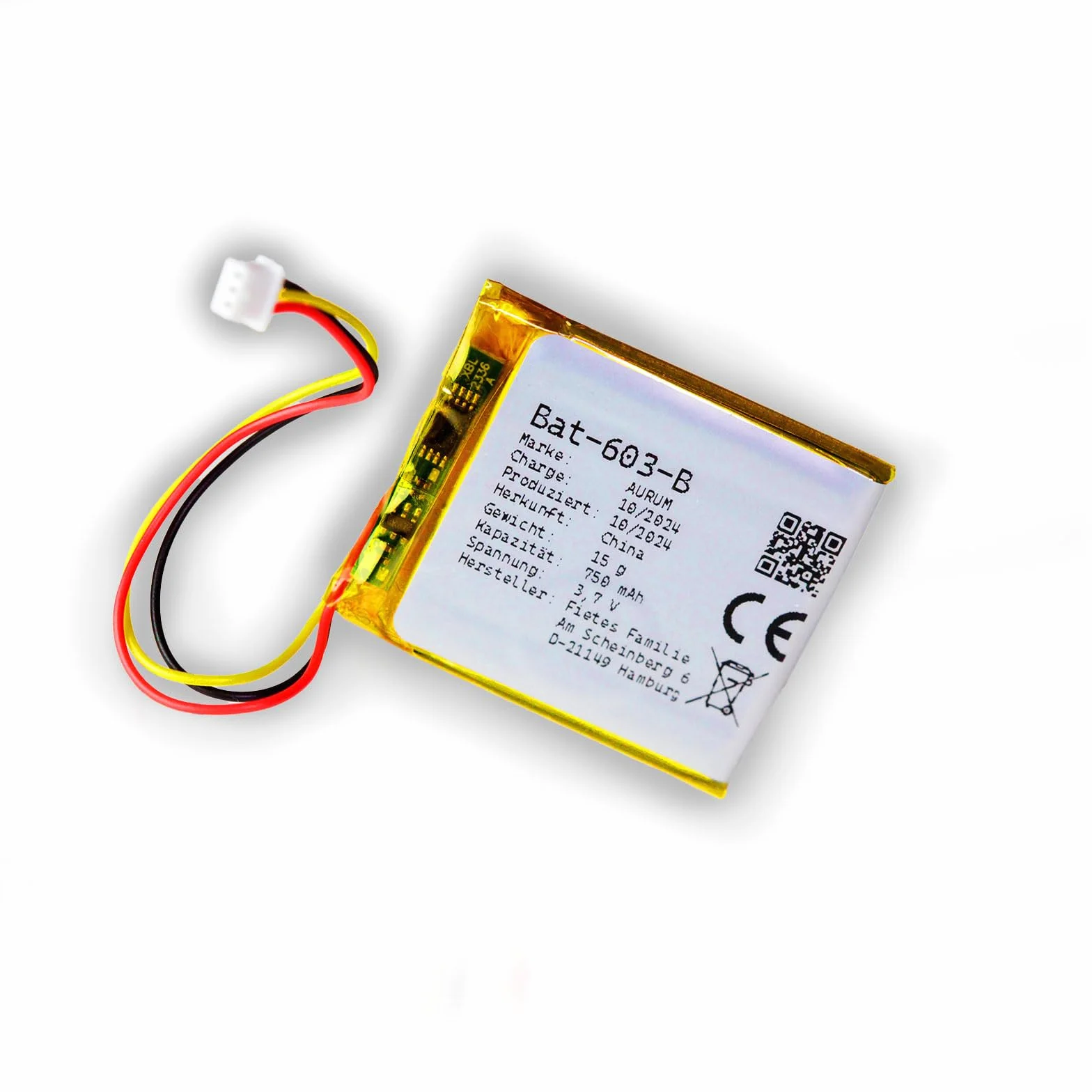 Batterie pour Babyphone AURUM Type B GHB BOIFUN Lionello Luvion