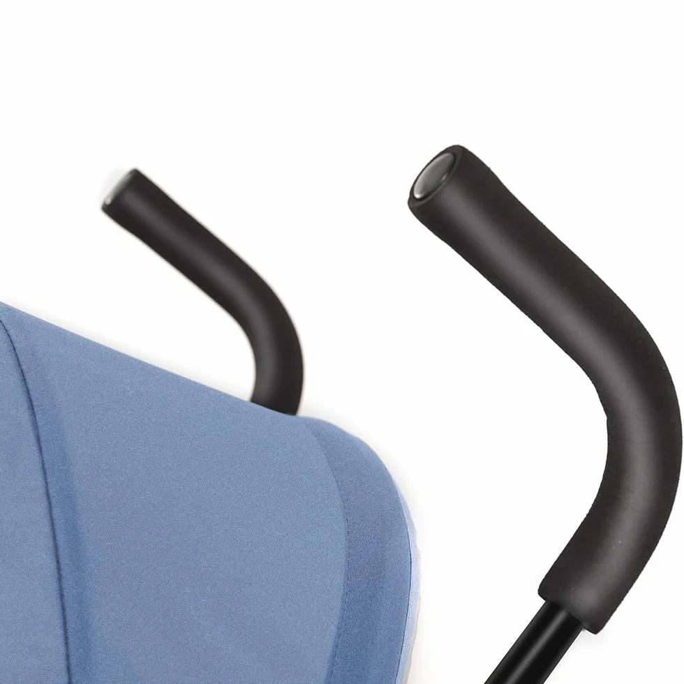 Poussette 3 en 1 Trio Canne Bébé Landau Grandes Roues 25kg Bleu