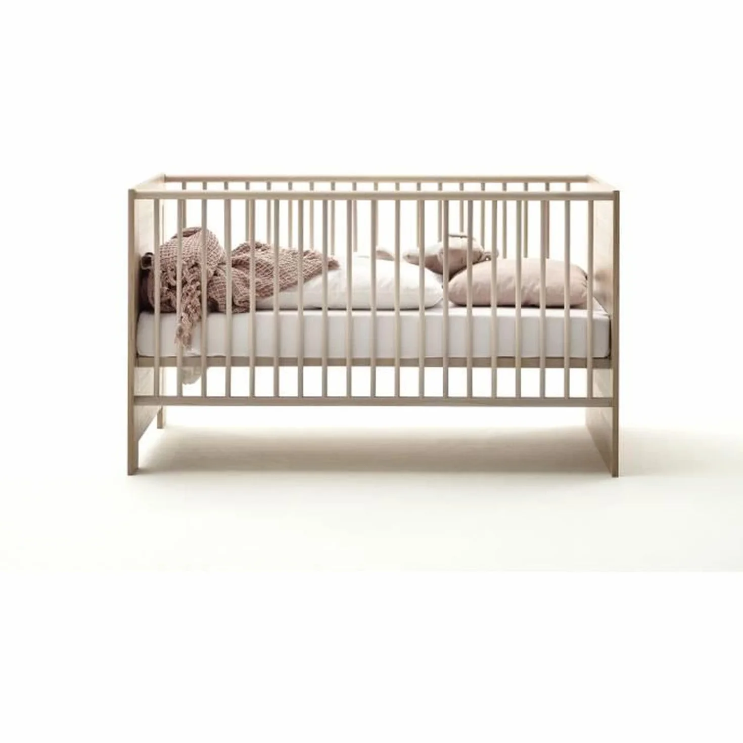 TREND TEAM Chambre bébé Duo Lit 70x140 cm Commode a Langer AHOI Chene
