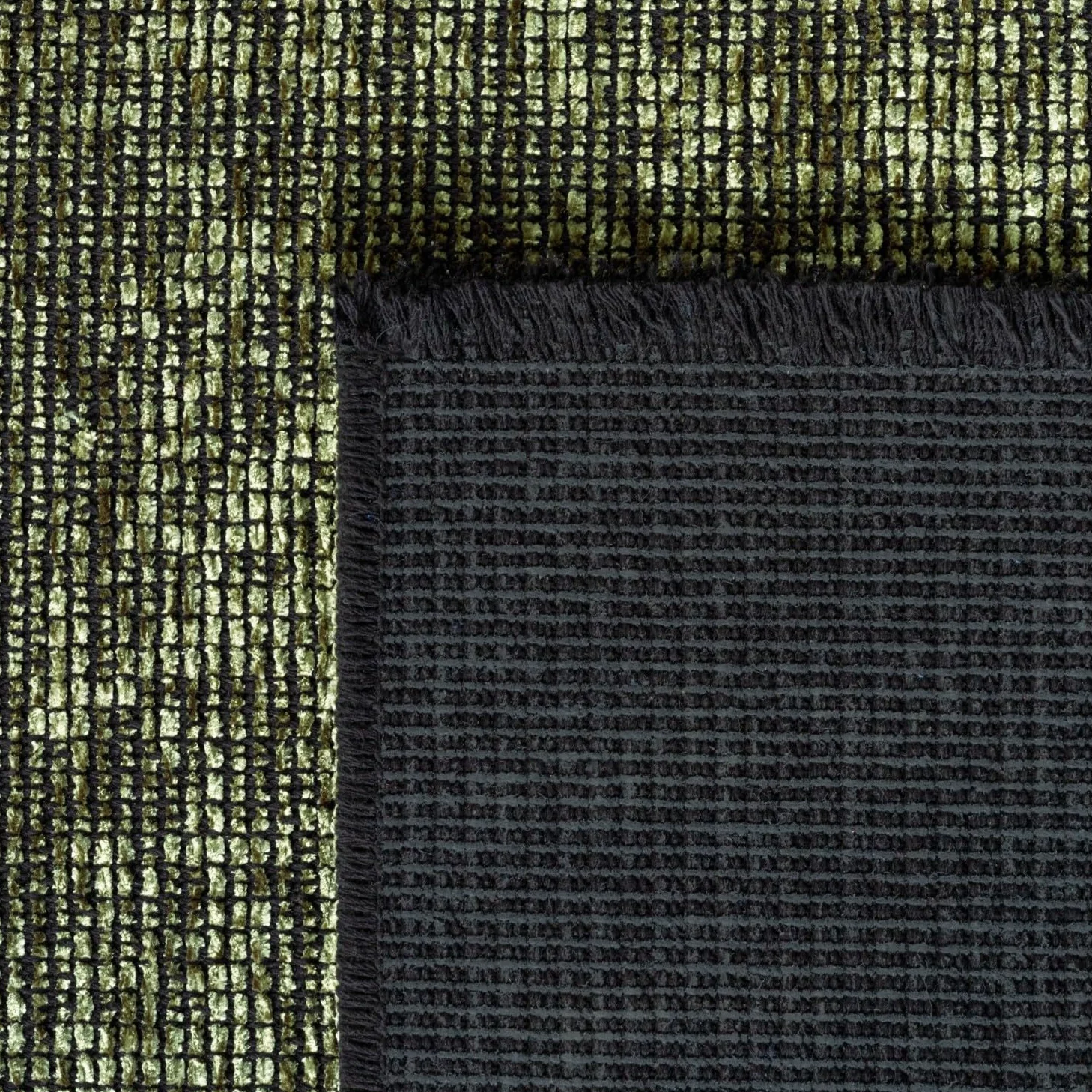Tapis bohème Kilim Vintage en Chenille de Coton Lavable antidérapant pour Salon Chambre Cuisine - Dimension 80X150 cm, Couleur Vert
