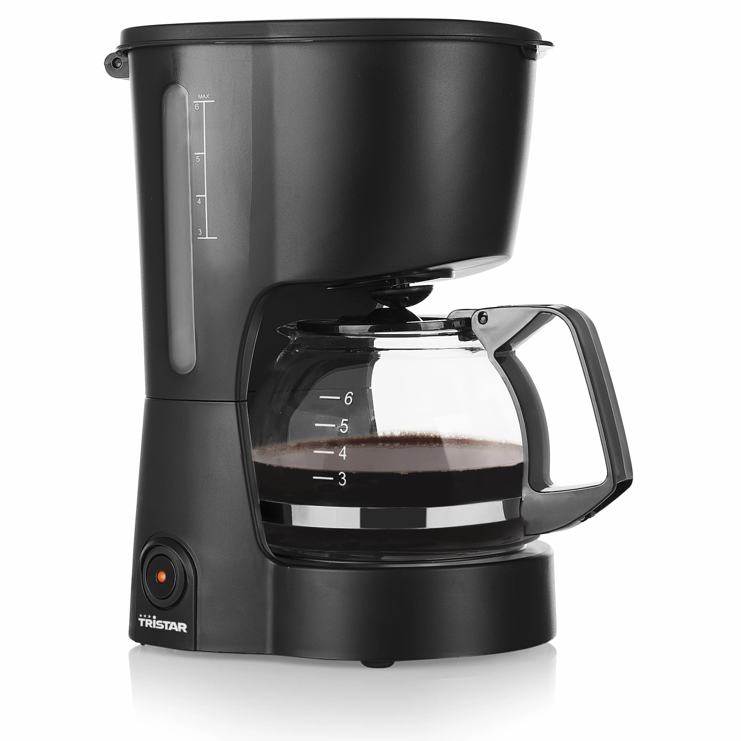 Tristar Cafetière 6 Tasses 600W Maintien au Chaud Filtre Permanent Anti-Goutte Compacte