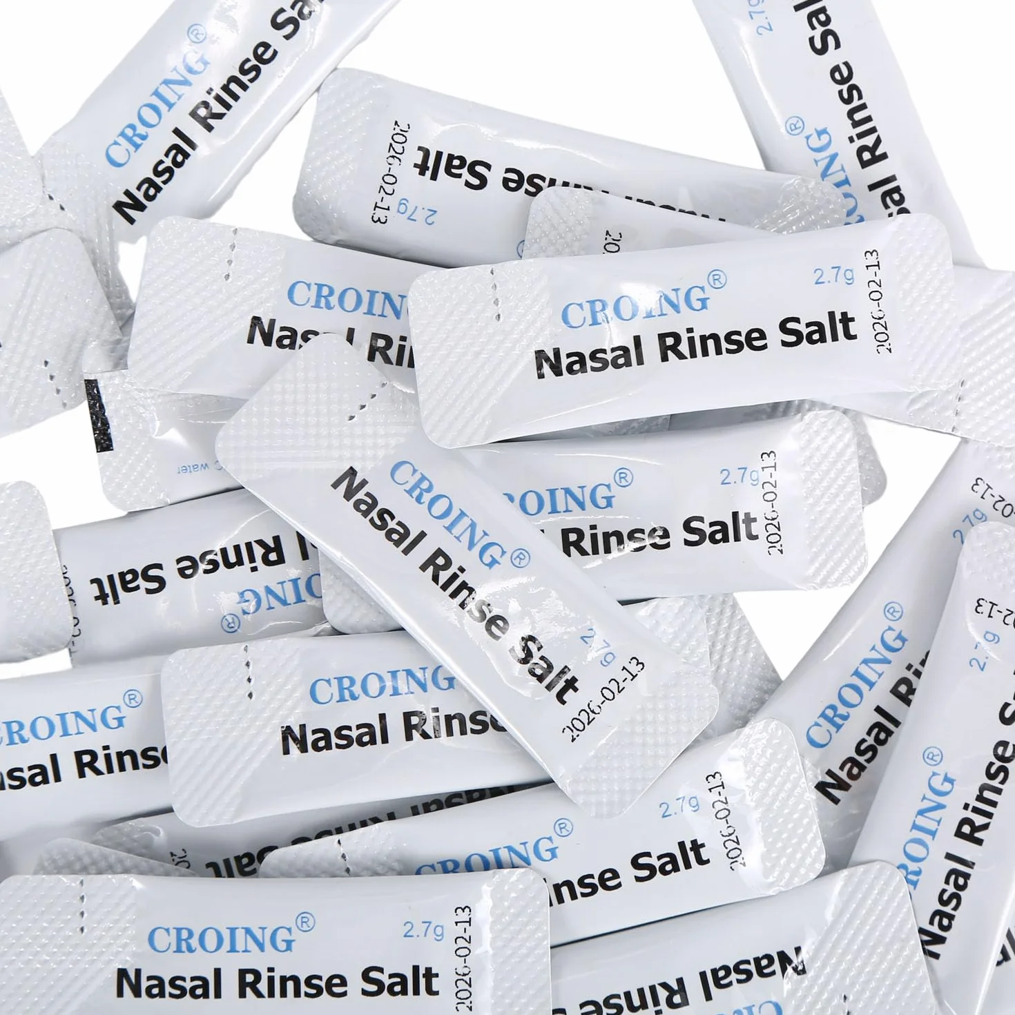 CROING Sel Lavage de Nez 120 x Sachets Rinçage Nasal Sinus