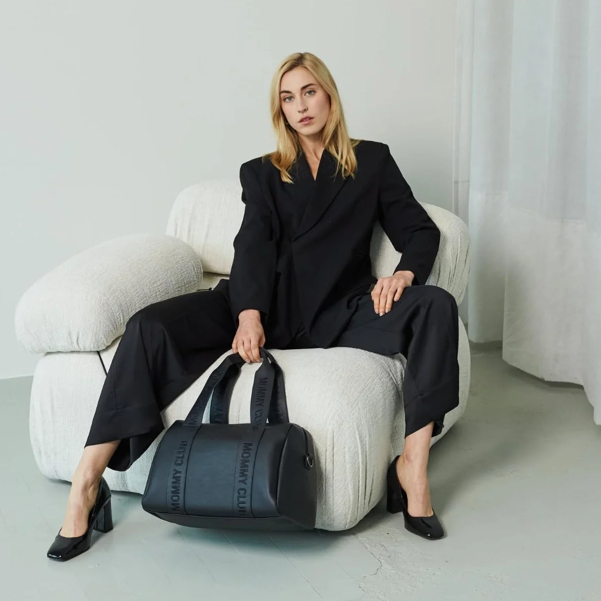 MOMMY CLUB SAC À LANGER SIGNATURE SIMILI LEATHER NOIR