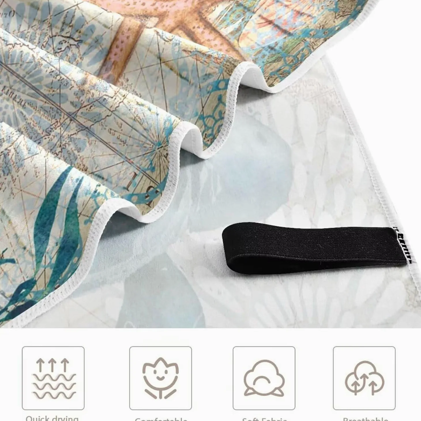 Serviette de Plage XXL 220x100 cm Anti Sable et Séchage Rapide Microfibre Drap de Plage Serviette de Bain Grande Taille Drap de Bain pour Homme Femme Voyages Natation Camping Pique Nique Beige S-651