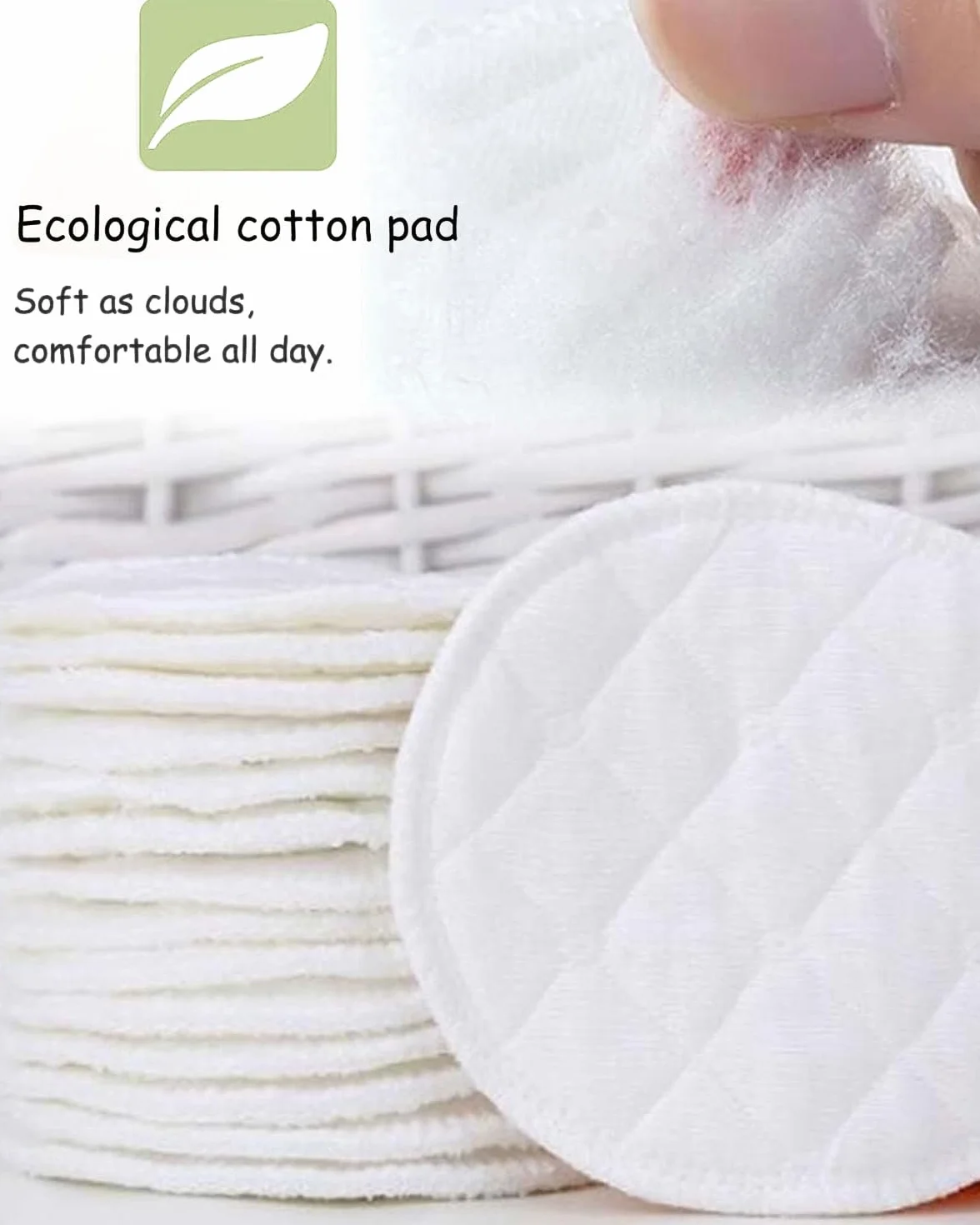 Coussinets d'allaitement en bambou biologique lavables 20 pièces antibactériens hypoallergéniques
