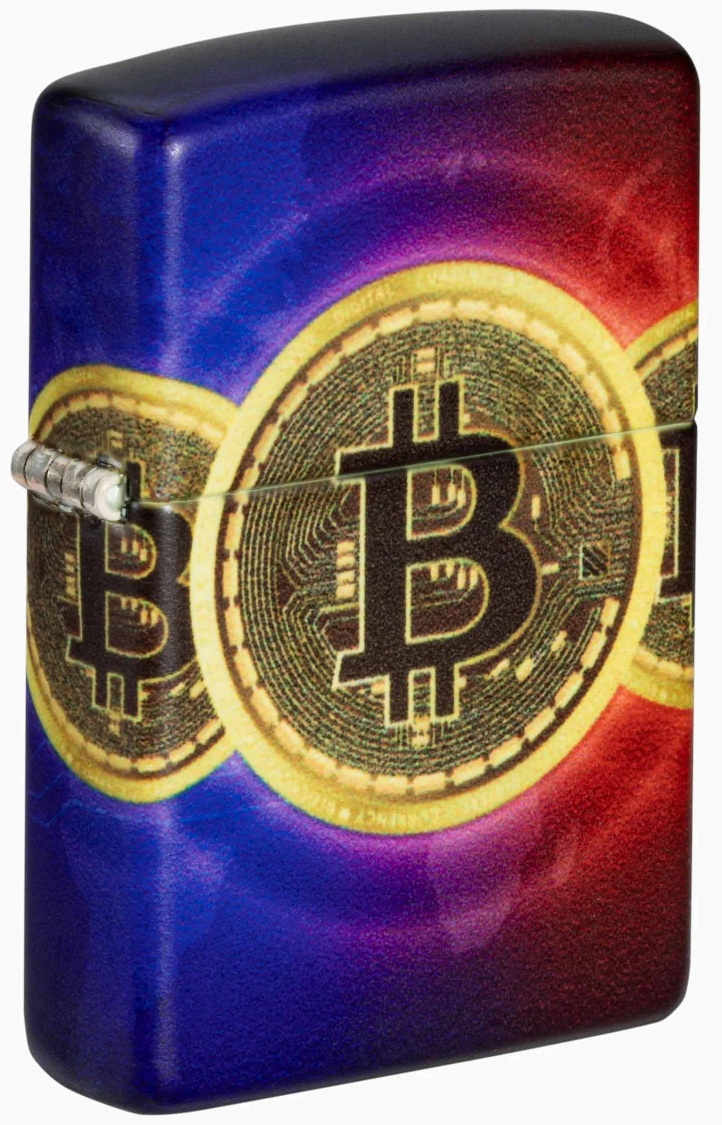 Zippo Briquet Tempête - Modèle Bitcoin - 540 Color Impression en Multicolore - Rechargeable - Réutilisable - Design Coupe-Vent - Coffret Cadeau - Fabriqué aux États-Unis