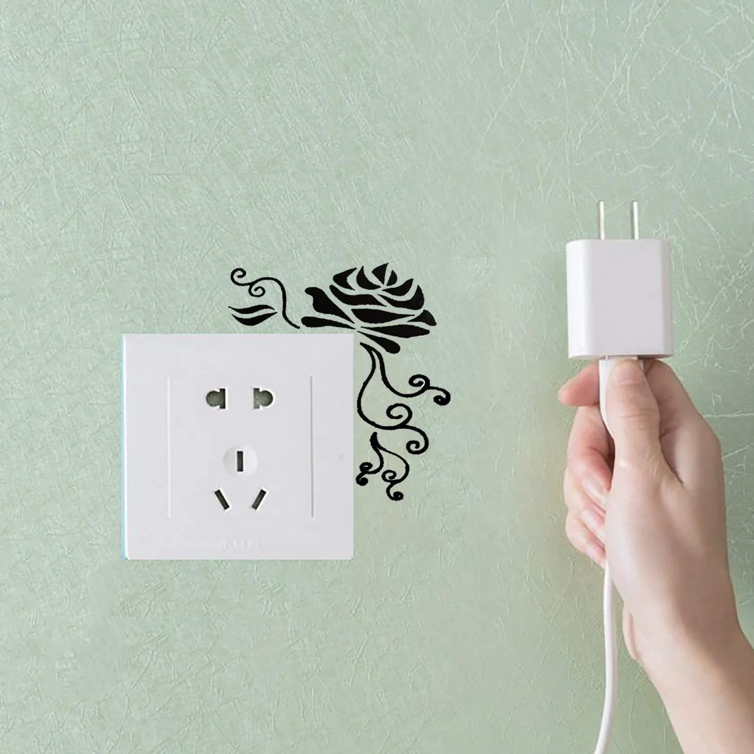 Cartoon Sticker Commutateur Résistant à L'eau PVC Switch Socket Décorations Stickers Muraux Art Mural Wall Sticker