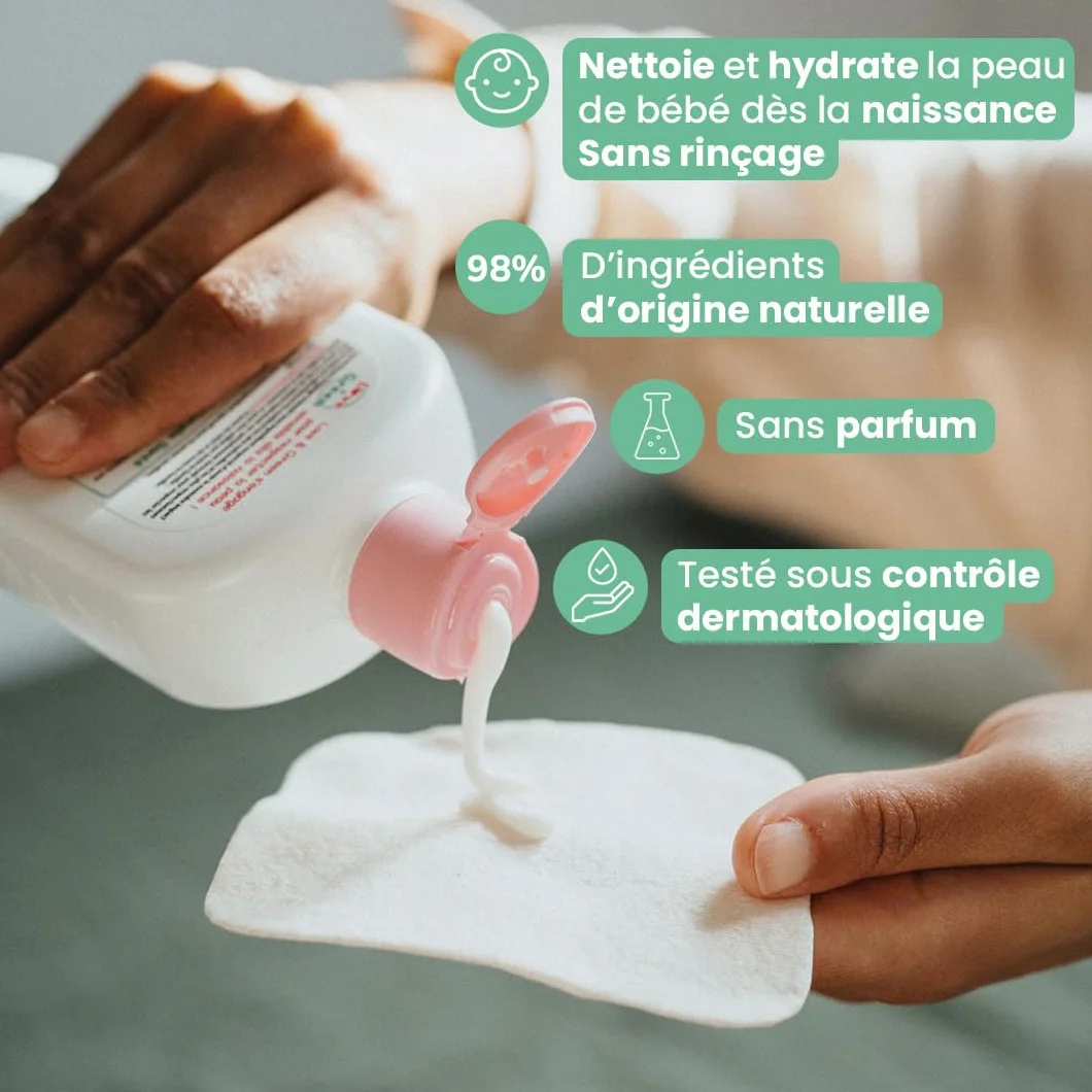 Love & Green Lait de Toilette Hydratant Bio 500 ml Fabriqué en France