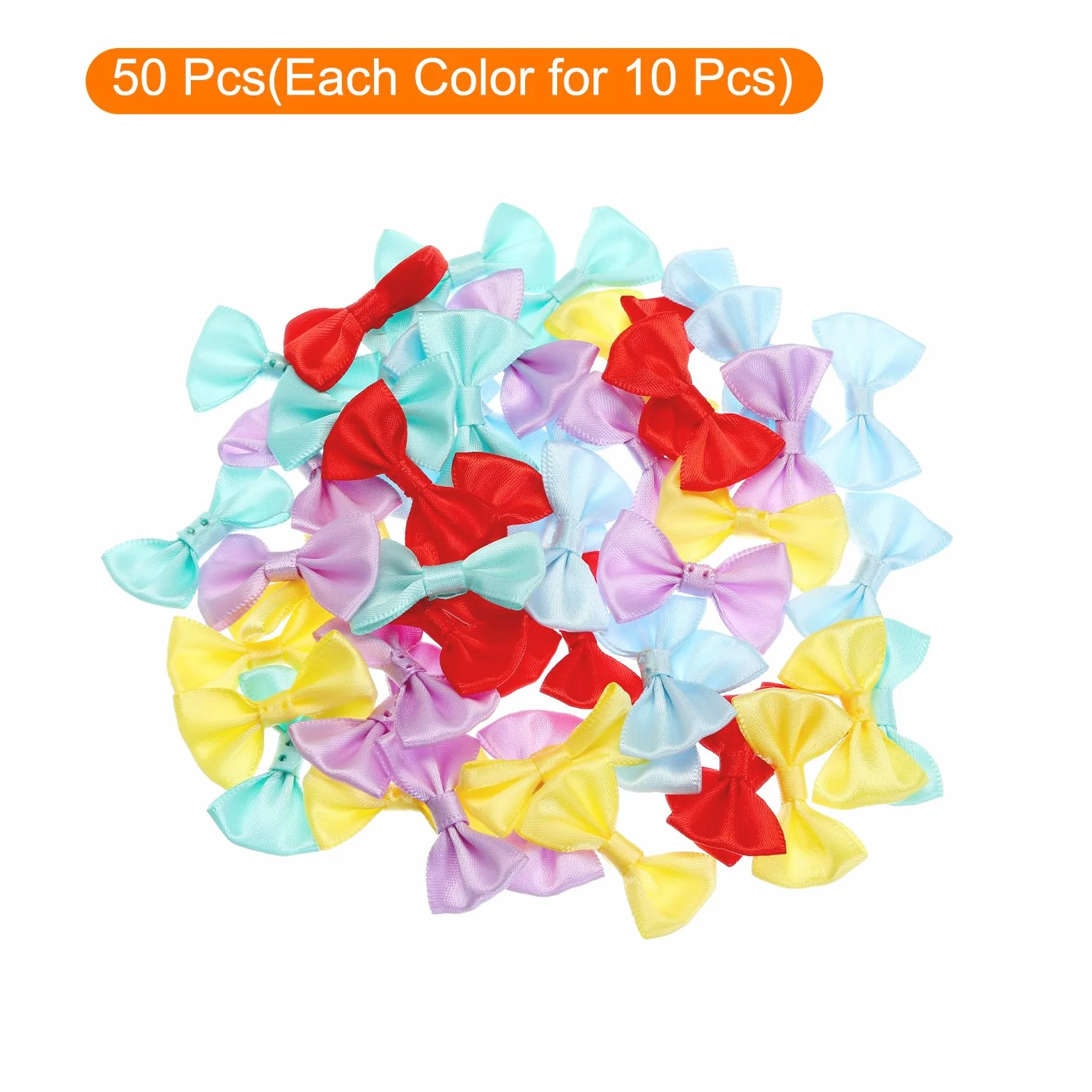 Mini Nœud Papillon Multicolore 3.8 x 2.5cm Satin Artisanat Bricolage Couture Mariage