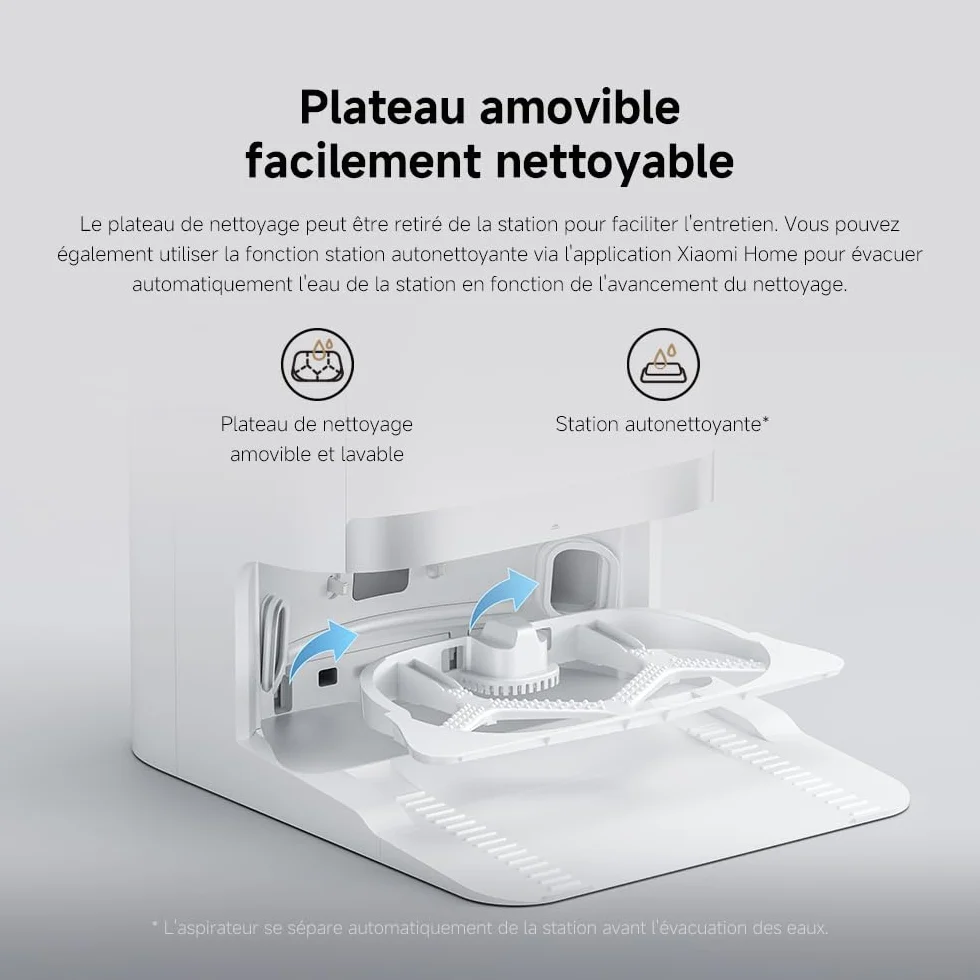 XIAOMI Robot Vacuum X20+ Station Tout-en-Un 6000 Pa Aspiration Lavage & Séchage Auto