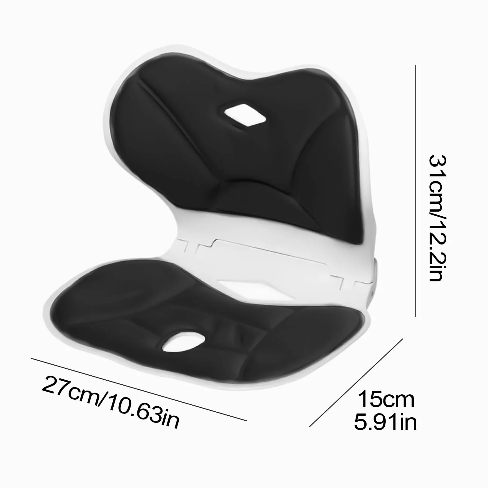 Coussin de Siège Auto Coussin De Soutien Lombaire Ergonomique | Oreiller Confortable Pour Conduire Travailler Voyager Canapé Avion Fauteuil Roulant