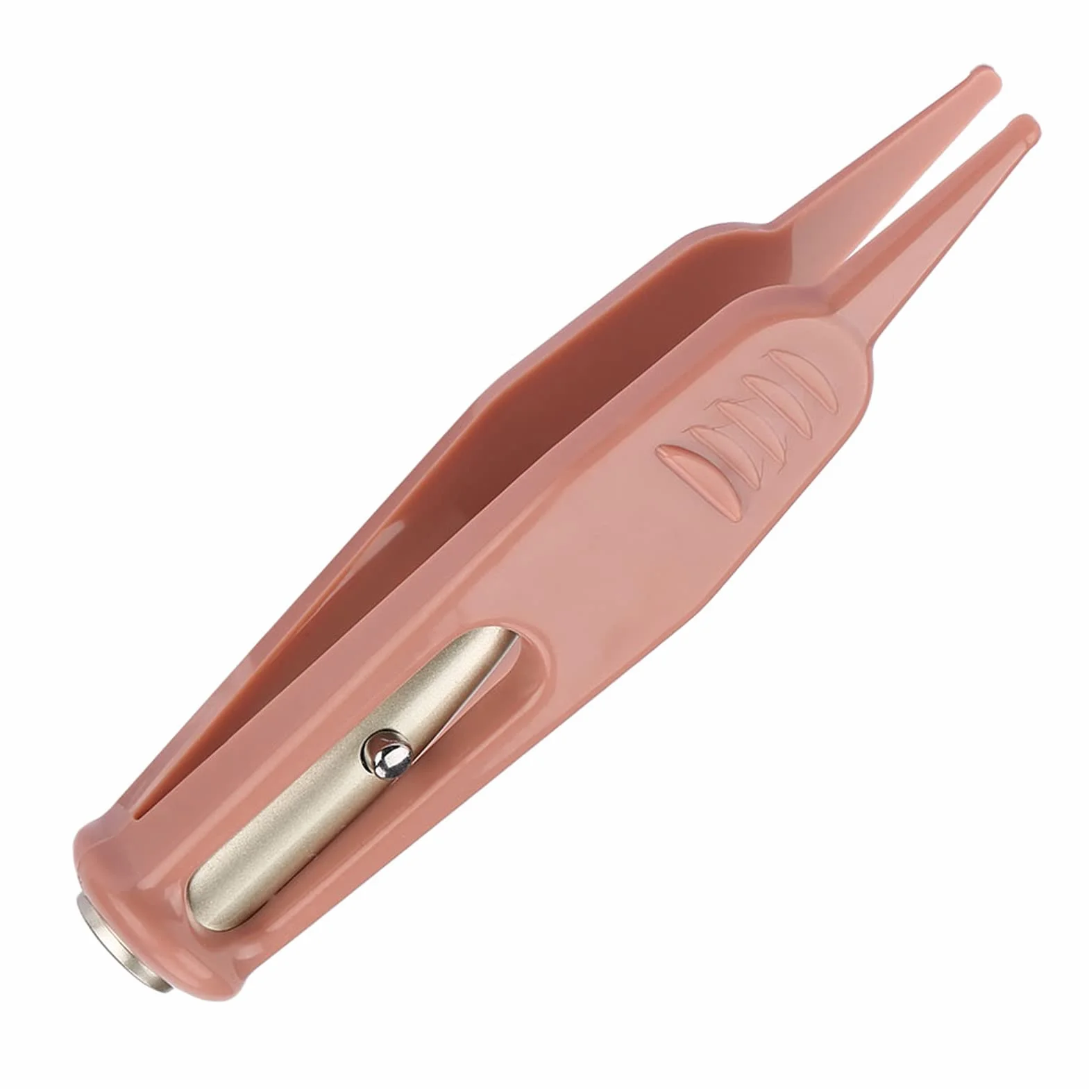 Pince à Épiler Bébé avec Lumière LED, Outil Nettoyage Nez Oreille Nombril, Tête Ronde