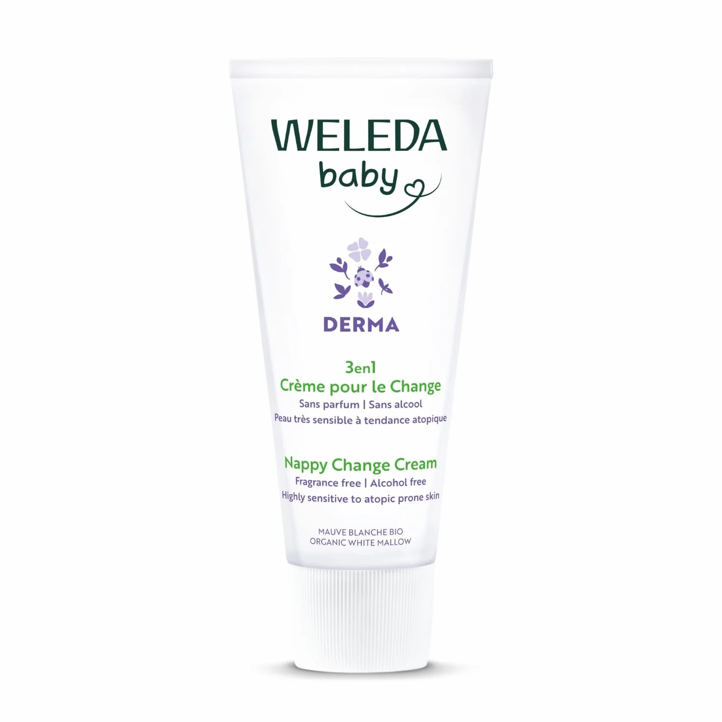 WELEDA Crème pour le Change Mauve Blanche 50 ml Peaux très sensibles ou à tendance atopique