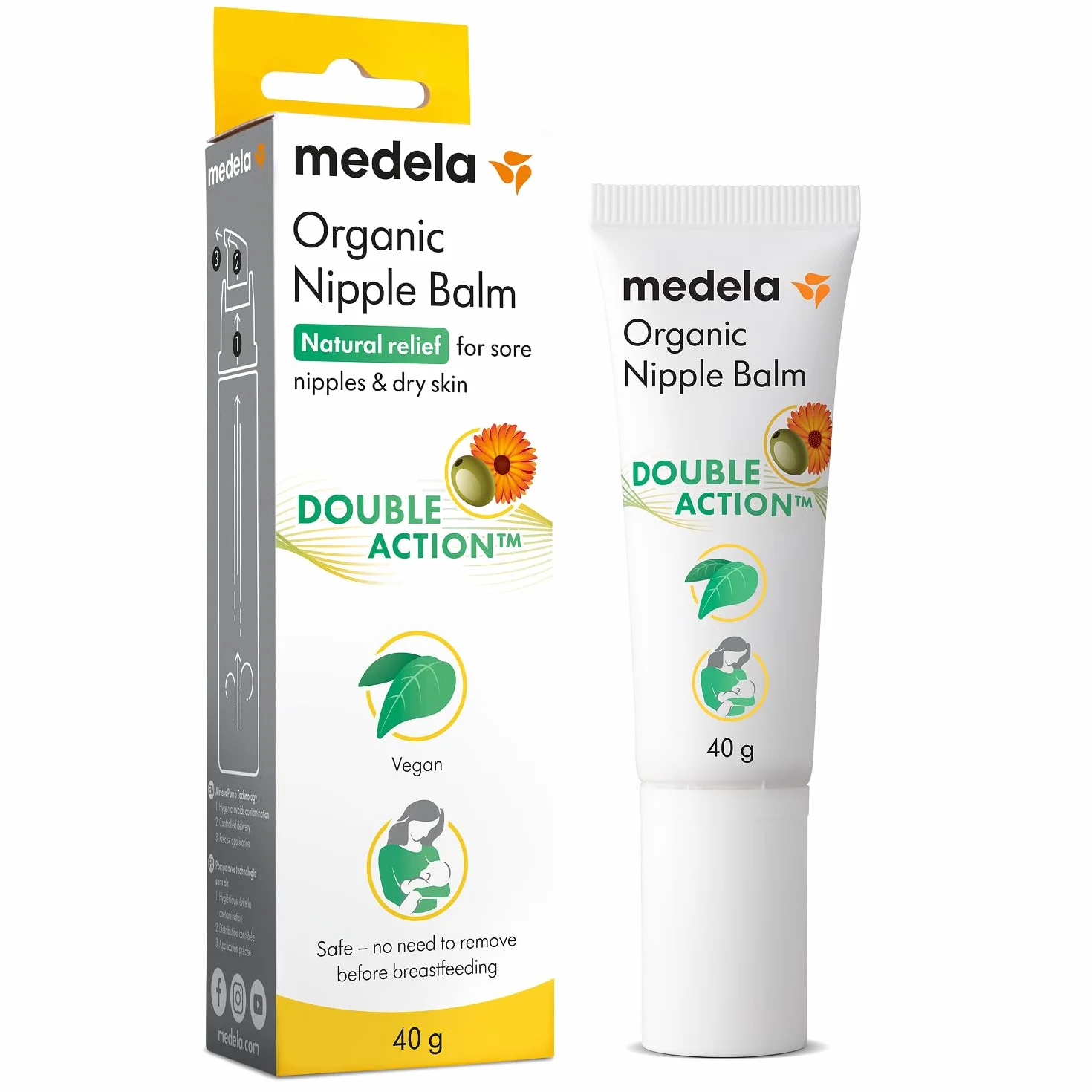 Medela Crème bio pour mamelons, soulage et nourrit, 40 g