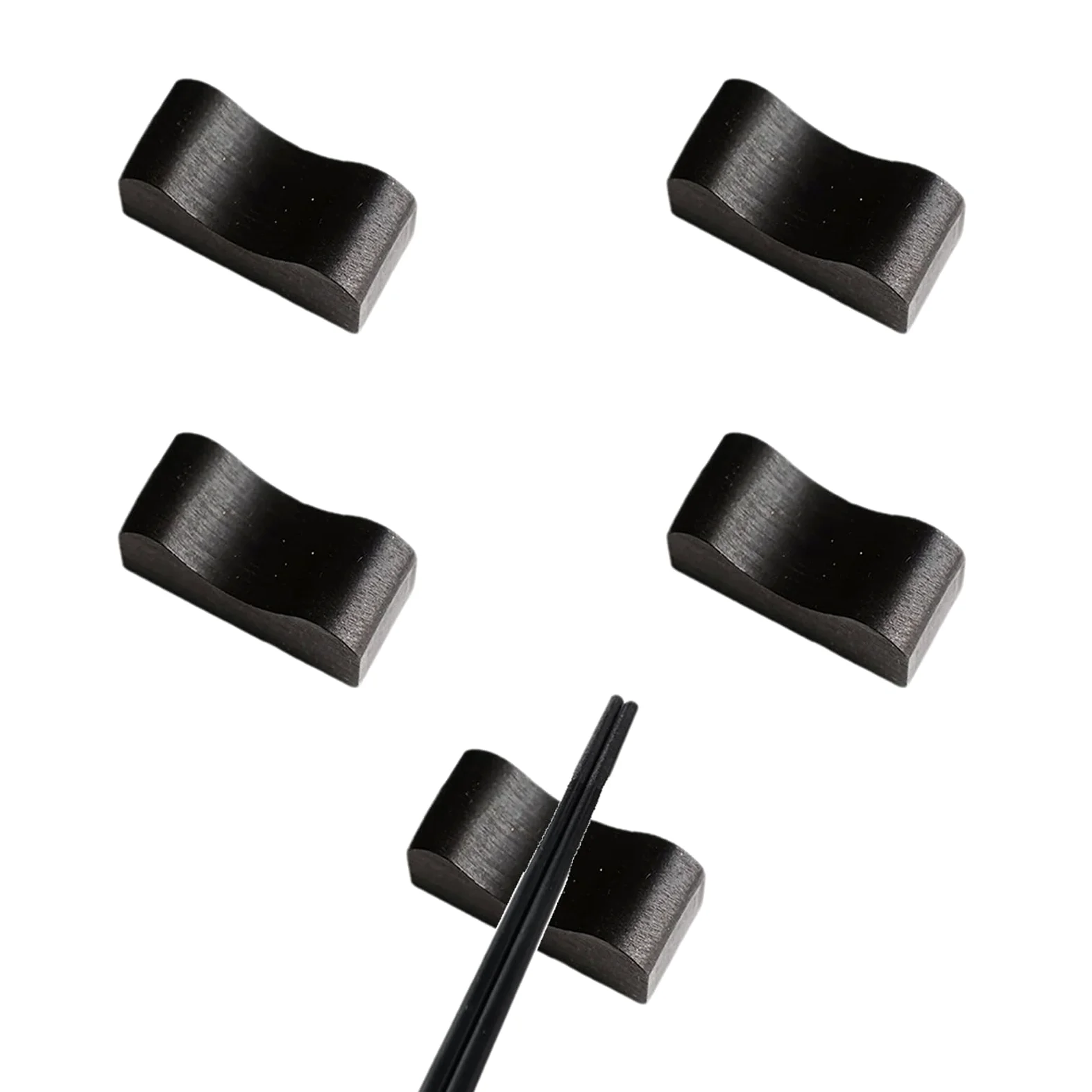Repose-Baguettes en Bois, Support concave pour cuillères et fourchettes, idéal pour la Cuisine, Les fêtes et Autres Occasions. Facile à Nettoyer.