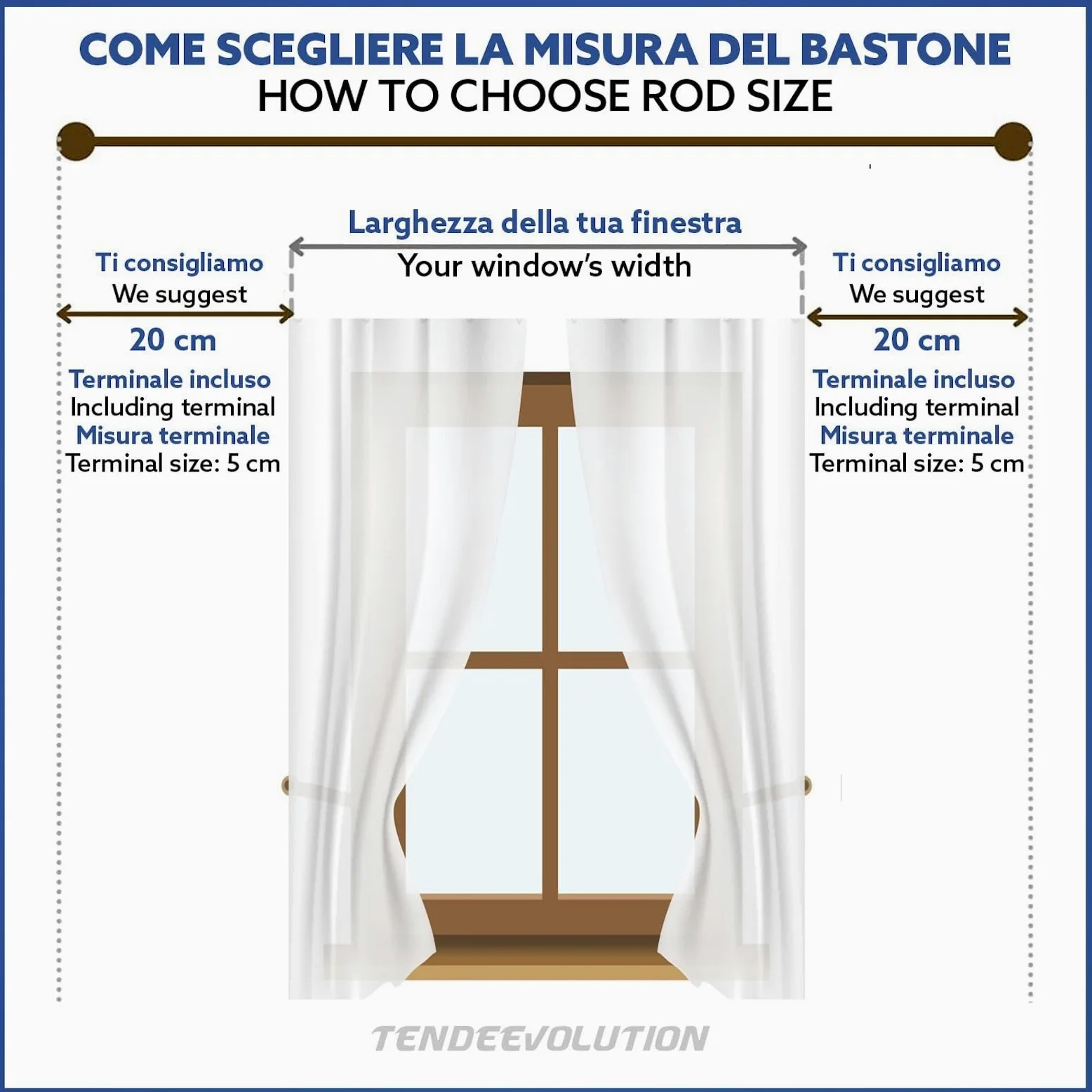 TENDEEVOLUTION Tringle Rideau Bois avec Accessoires, Diamètre 35mm, avec Support Tringle Rideaux Bois inclus. Barre De Rideau Naturel (Orme, 160 CM Avec Corde)