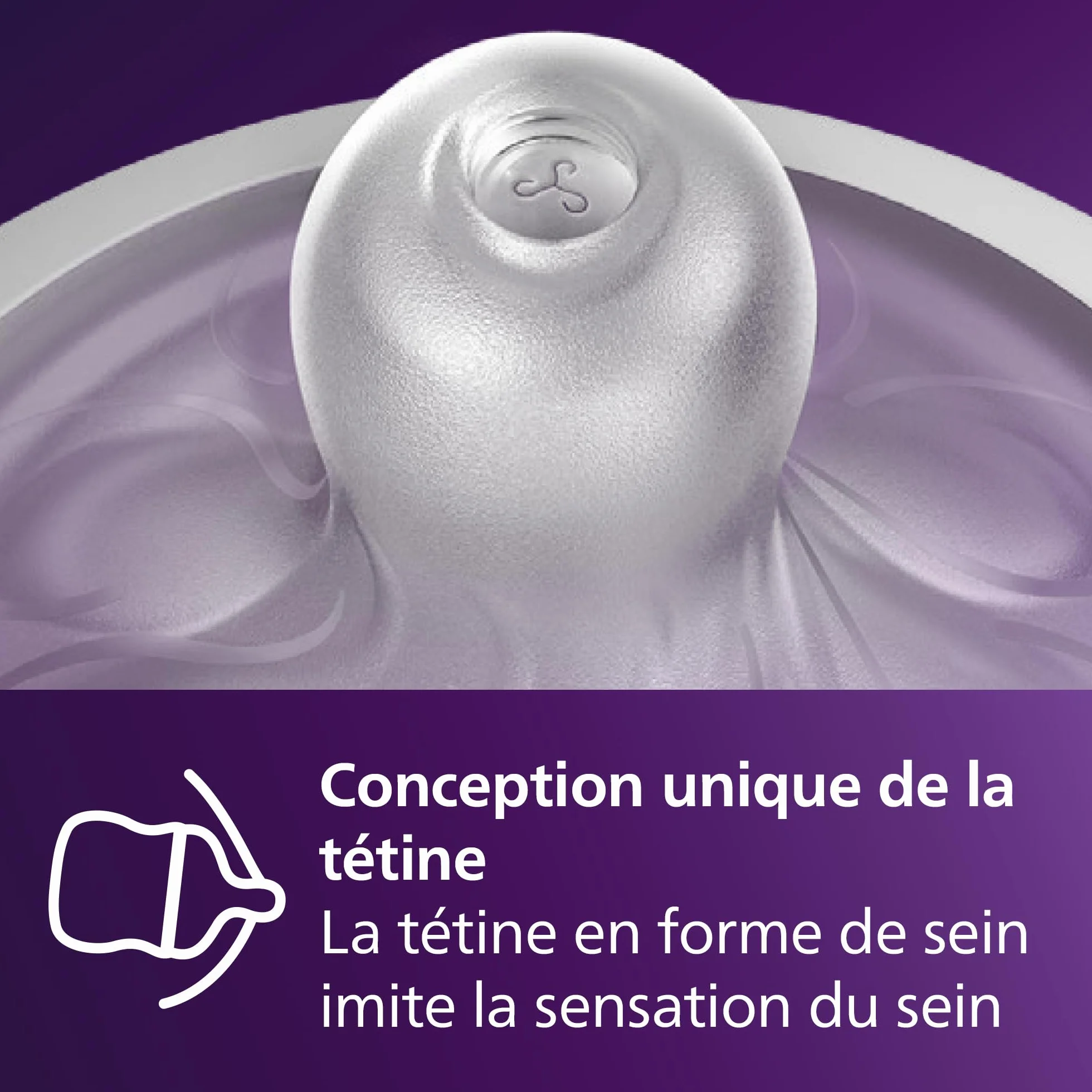 Philips Avent Biberons à Réponse Naturelle 125 ml AirFree sans BPA Lot de 2 SCY670/02