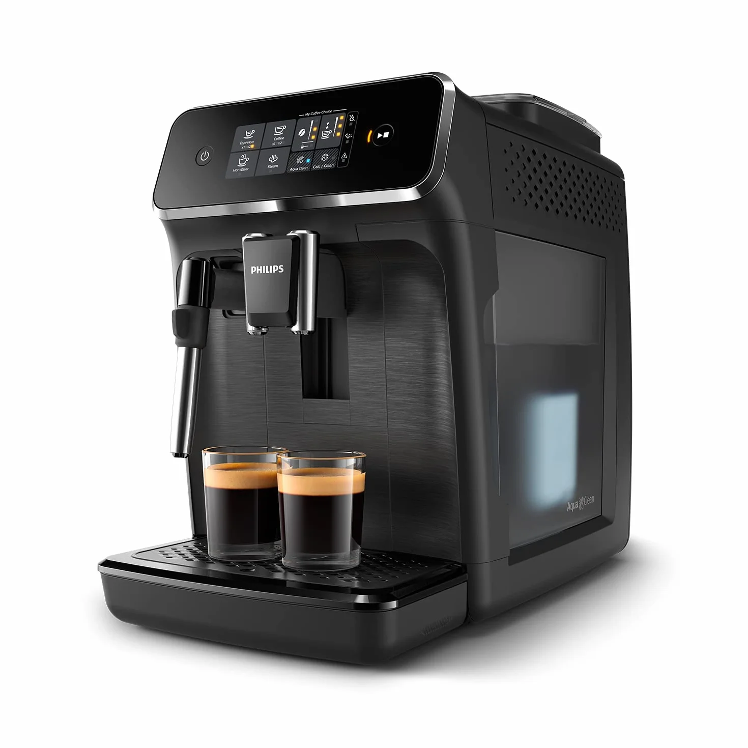 PHILIPS Expresso broyeur Série 2200-2 Machine à café grain Écran tactile Noir mat EP2220/10