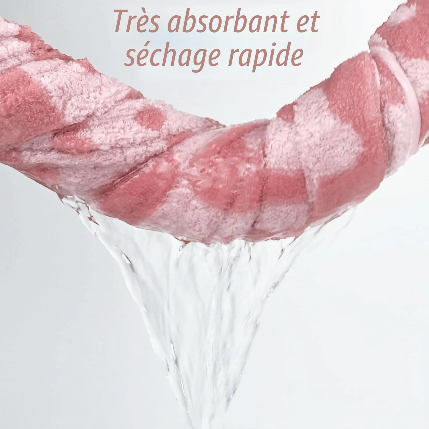 Jacquotha Lot de 2 Serviettes de Bain de Luxe à Carreaux Floraux, Serviettes Roses pour Femmes et Filles, 69,9 x 140,7 cm, décoration Mignonne pour Salle de Bain et Piscine, en Coton