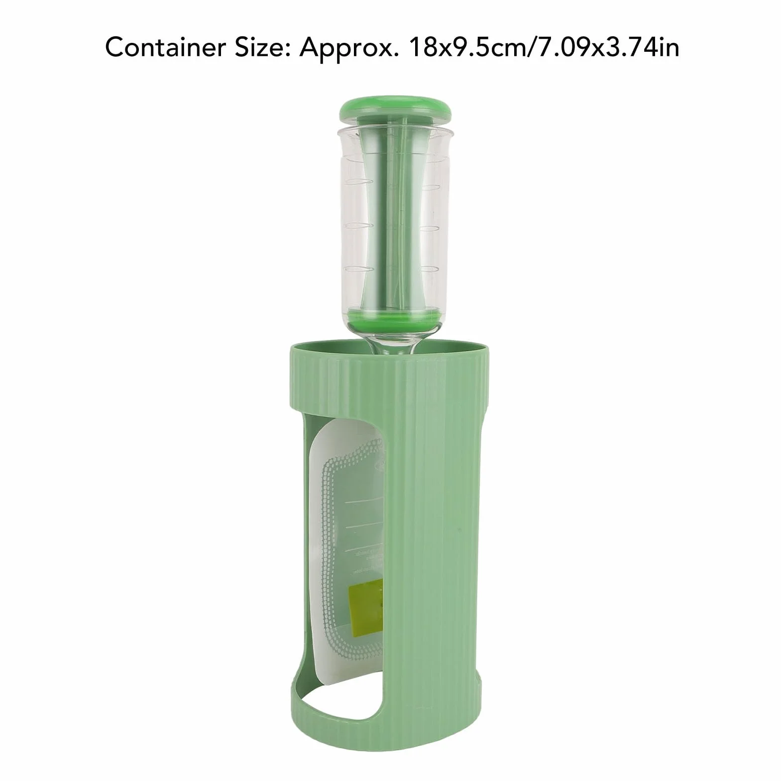 Station de Remplissage de Purée Fruits, étui en Plastique qualité Aliments pour Voyager (GREEN)