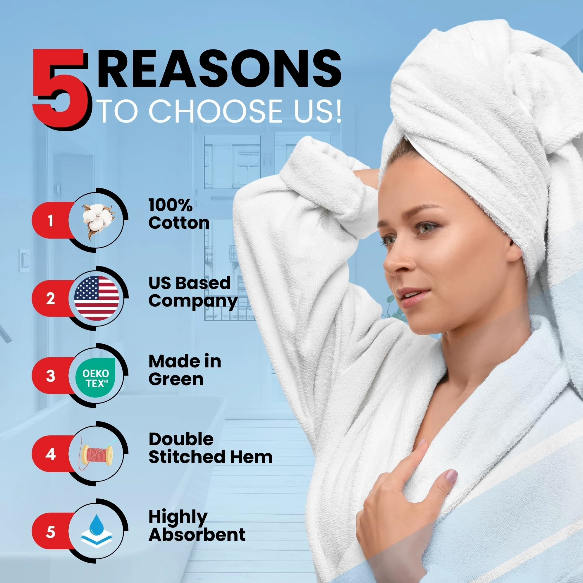 Infinitee Xclusives Lot de 8 serviettes de bain de qualité supérieure pour salle de bain – Lot de 8 serviettes de bain 100 % coton – 2 serviettes de bain, 2 essuie-mains et 4 débarbouillettes (violet