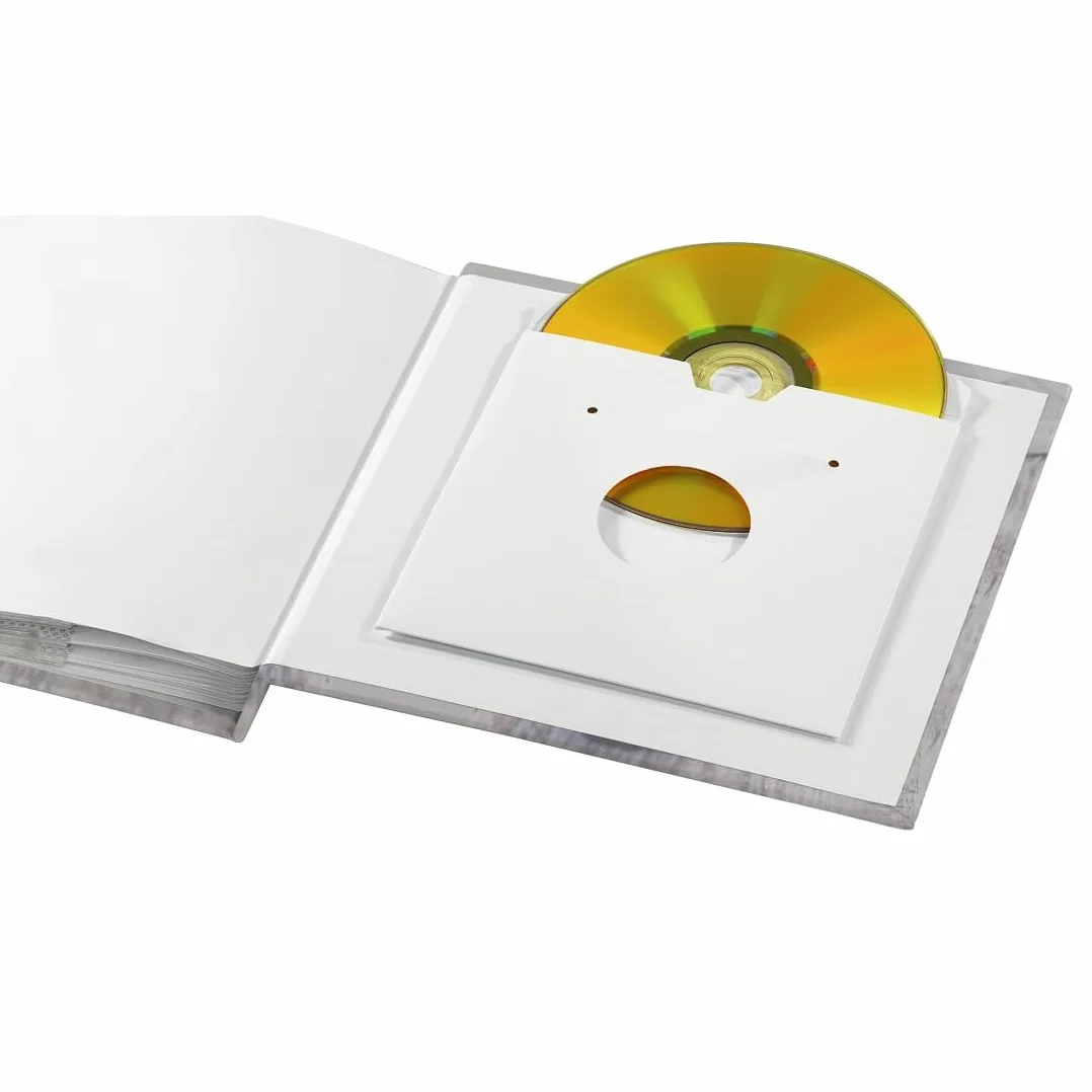 Hama Album photo Catania 22x22 cm 200 photos 10x15 cm 100 pages papier stratifié Gris