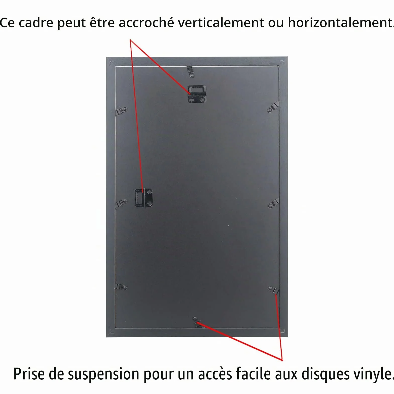 Cadre mural pour disque vinyle 30,5 cm Jukebox Record UX22B1624BB