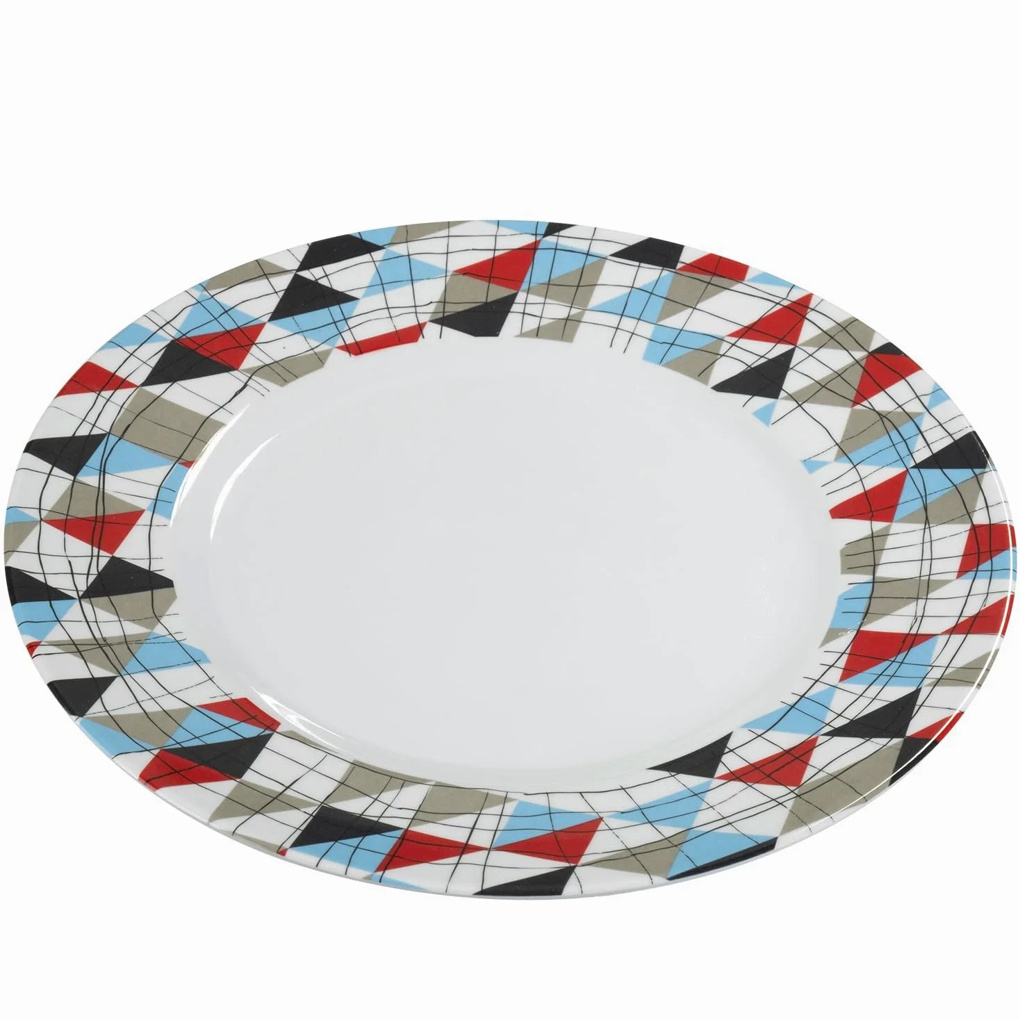 Tiffany Design Vaisselle de table en mélamine 16 pièces pour 4 personnes Vaisselle de pique-nique
