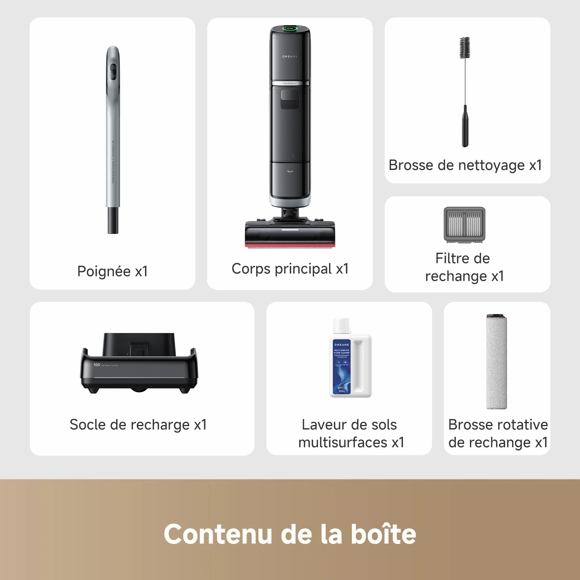 DREAME H15 Pro Heat Aspirateur Laveur 85°C 22000Pa IA GapFree Robot Nettoyage Sols