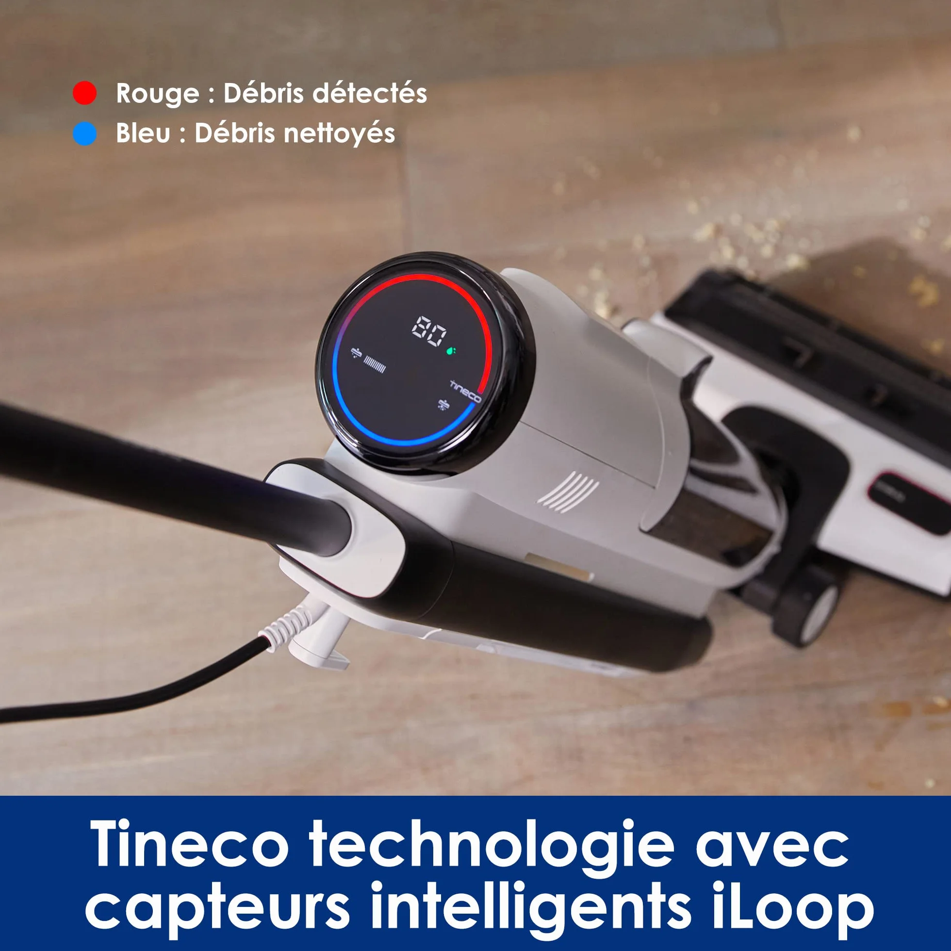 Tineco Floor One S5 Nettoyeur Vapeur Chaud pour Sols Durs avec Ecran Digital