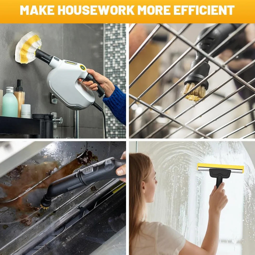 Accessoires Karcher pour Nettoyeur Vapeur SC1 SC2 SC3 SC4 SC5 Brosse Ronde Plate Buse Courbe
