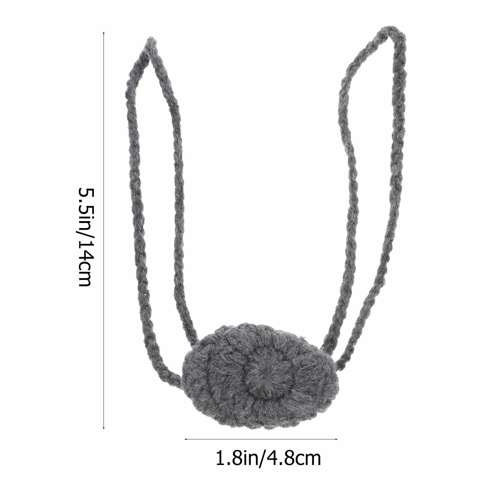 Milisten Chauffe-nez protection hiver 14x4,85 cm gris