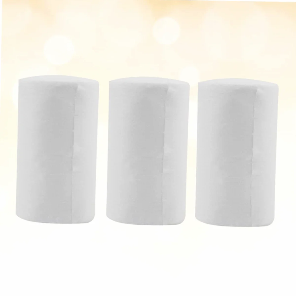 Toyvian Protège-Couches Jetables Biodégradables pour Bébé 3 Rouleaux 200 Feuilles Doublures Blanches en Tissu Non Tissé