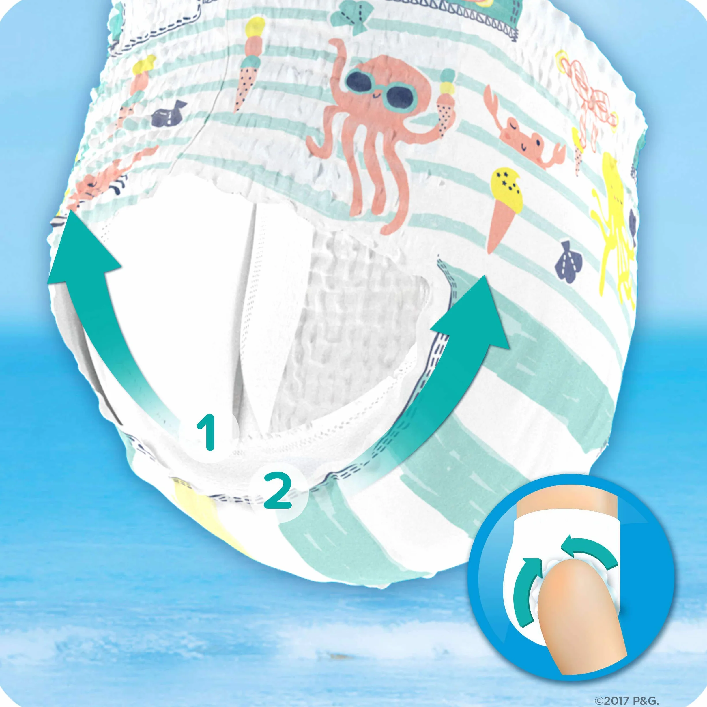 Pampers Splashers Couche-Culotte de Bain Jetable Taille 3-4