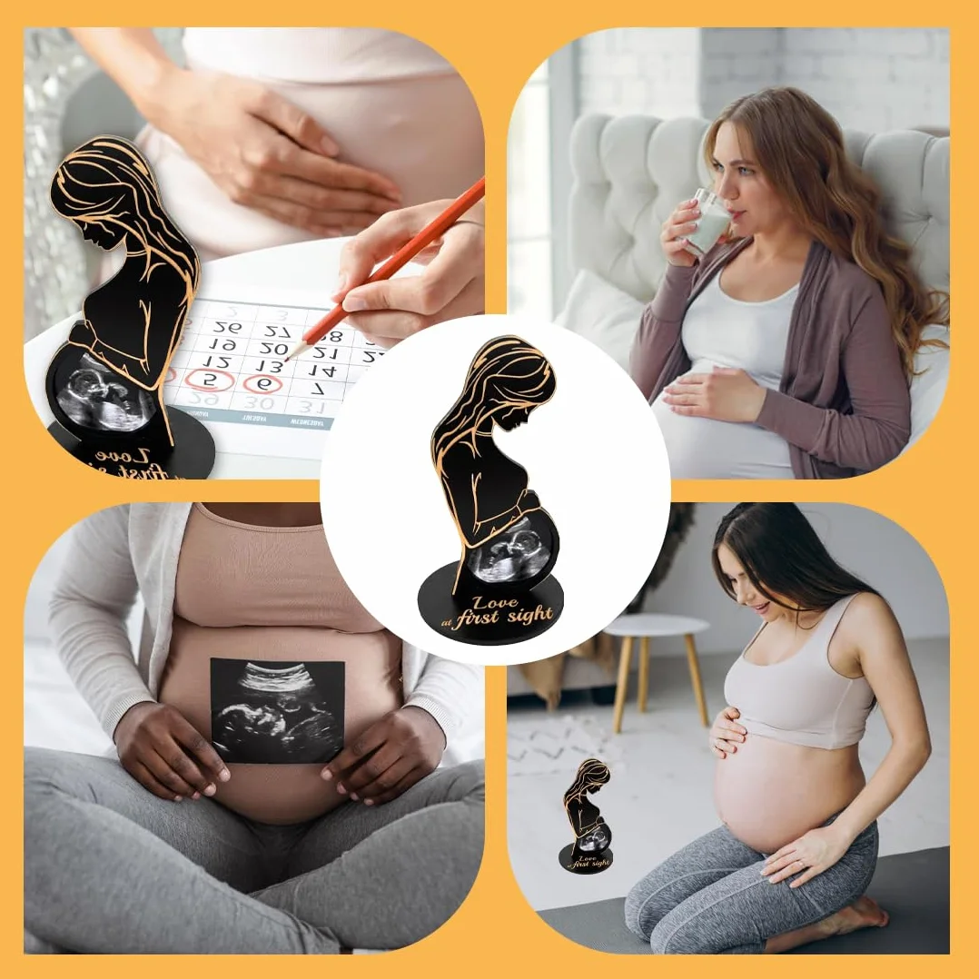 Cadre Photo Femme Enceinte, Cadres Image Échographie Bébé, Support Photo Ultrason, Cadeau Grossesse Original